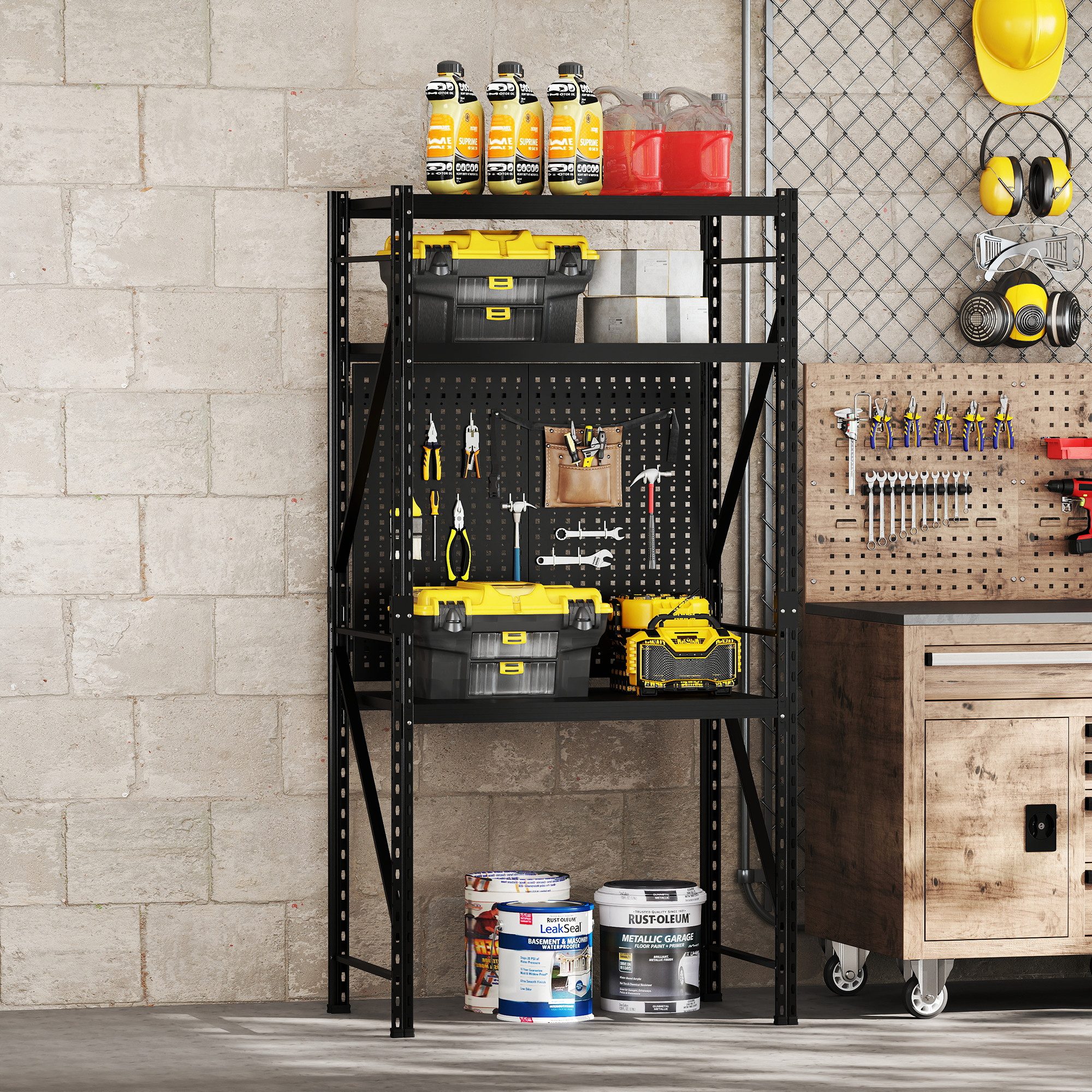 FLEXISPOT Werkbank & Schreibtisch mit Regal und Lochwand – Stabiler Werkzeu günstig online kaufen