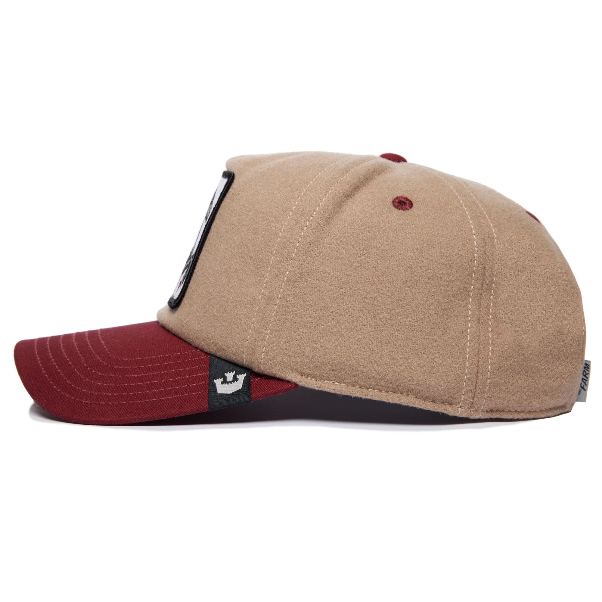 GOORIN Bros. Snapback Cap Goorin Bros. Free Rider - 5 Panel Flat Wildlife Snapback Cap Tan (Basecap, Snapback Cap)