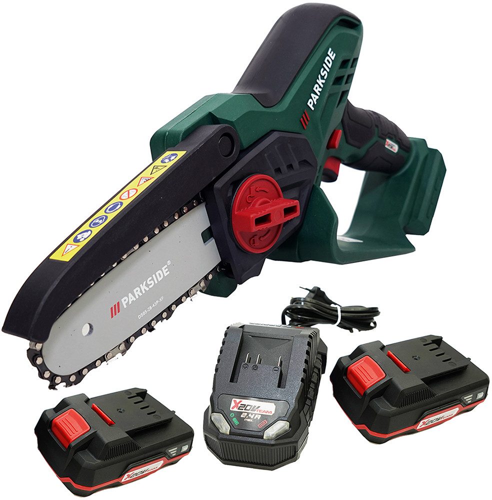 Parkside Akku-Astschere 20V Akku Gehölzschneider Astsäge PAGHS 20 im Transportkoffer