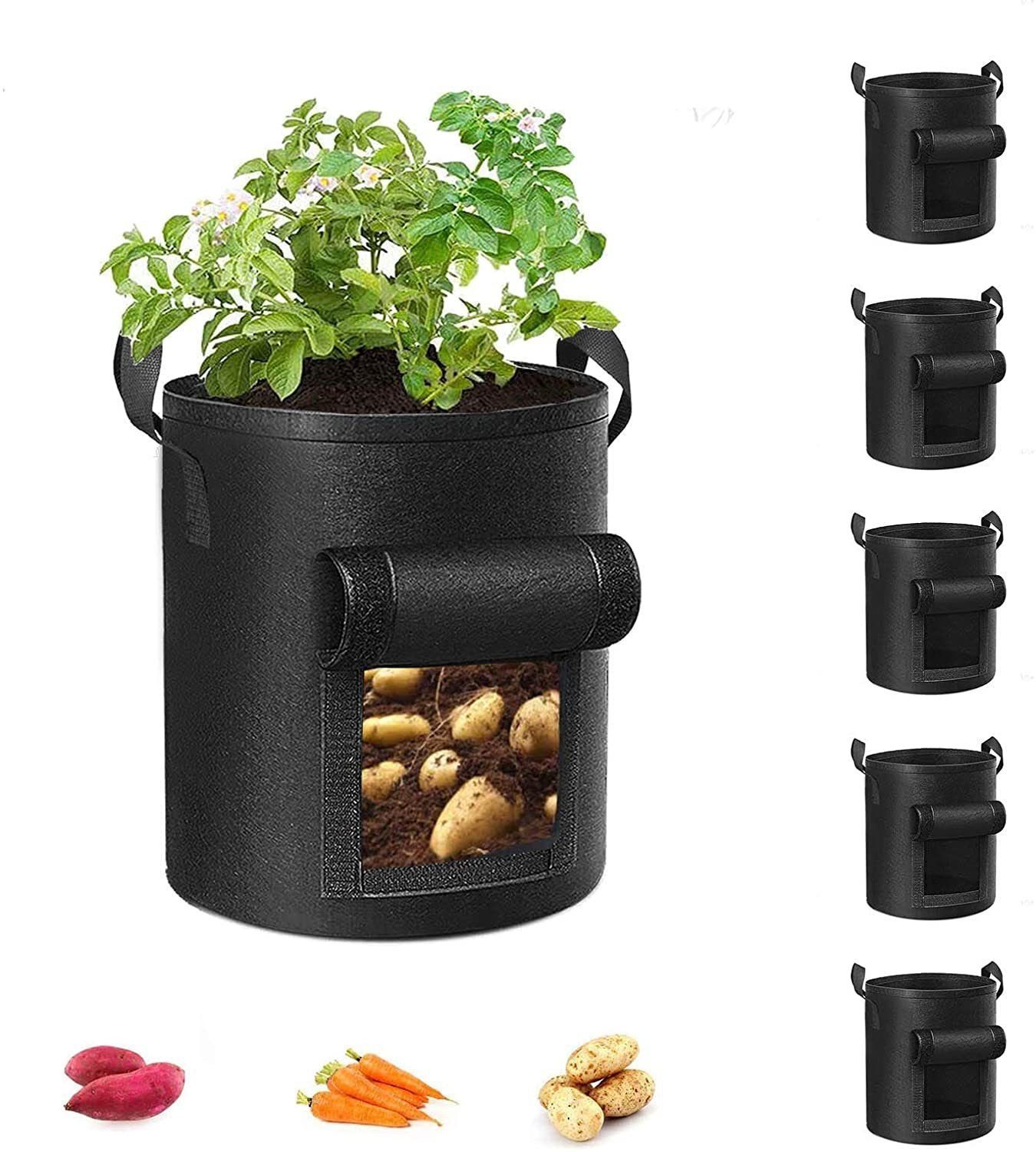 XDeer Pflanzkübel Pflanztasche,2/5x Kartoffel Pflanzsack,Grow Bag günstig online kaufen