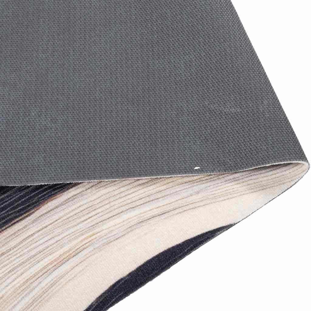 vidaXL Fußmatte Küchen Teppich Schwarz 180 x 60 cm Samt, Rechteckig – Bild 4 von 5