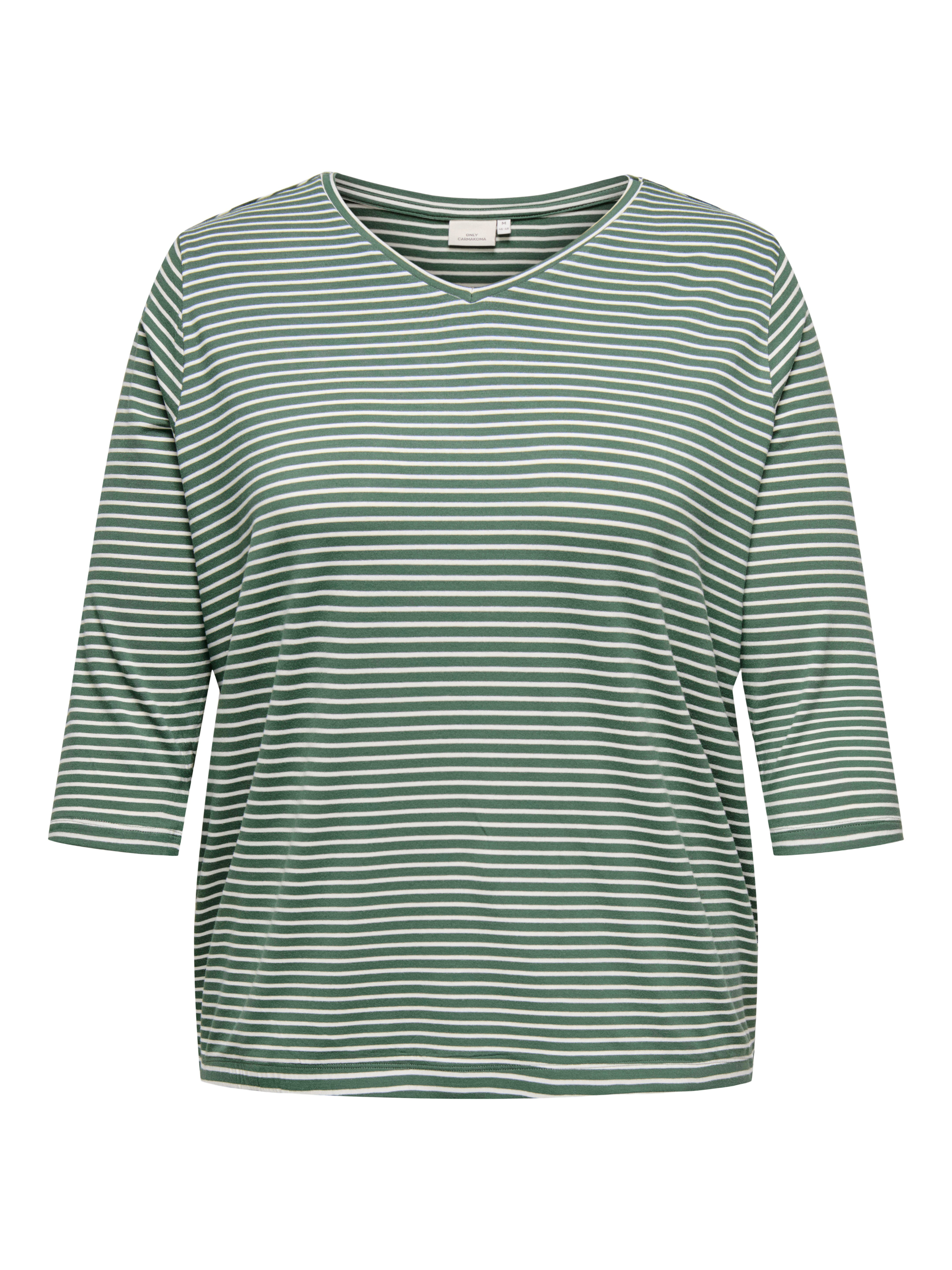 3/4-Arm-Shirt CARLINA 3/4 SLEEVE V-NECK BLOUSE JRS