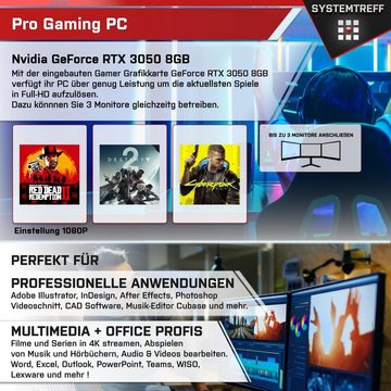 SYSTEMTREFF Basic Gaming-PC-Komplettsystem (27", Intel Core i5 14400, GeForce RTX 3050, 16 GB RAM, 1000 GB SSD, Windows 11, WLAN)