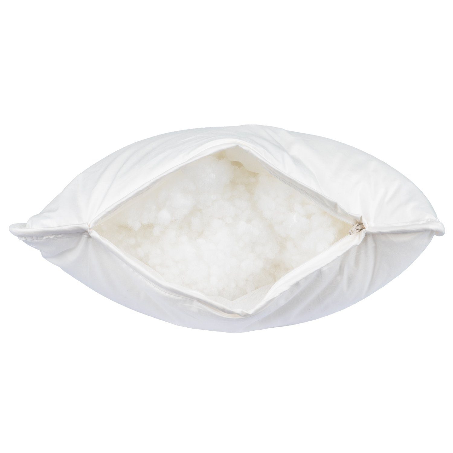 Traumschloss Microfaserkissen Premium, Füllung: 100% Polyester Faserbällchen, Bezug: 100% Baumwolle, Rückenschläfer, Seitenschläfer, Bauchschläfer, extrem leicht, luftig und anschmiegsam