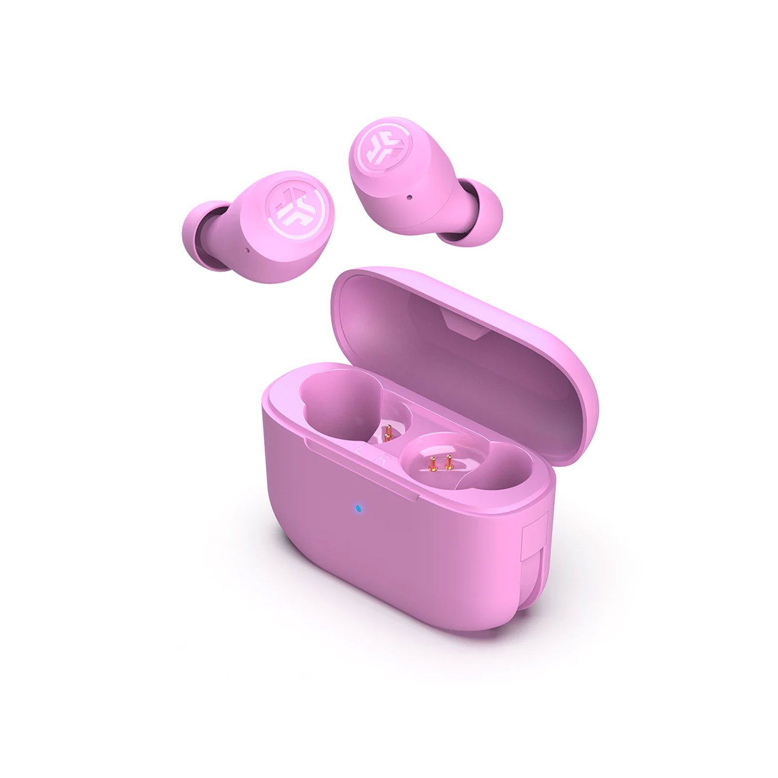 Jlab Go Air Pop True Wireless Earbuds In-Ear-Kopfhörer (Tonausgabe, TWS, Bluetooth, USB-Ladecase, Touch, EQ3-Sound, Dual Connect) Pink