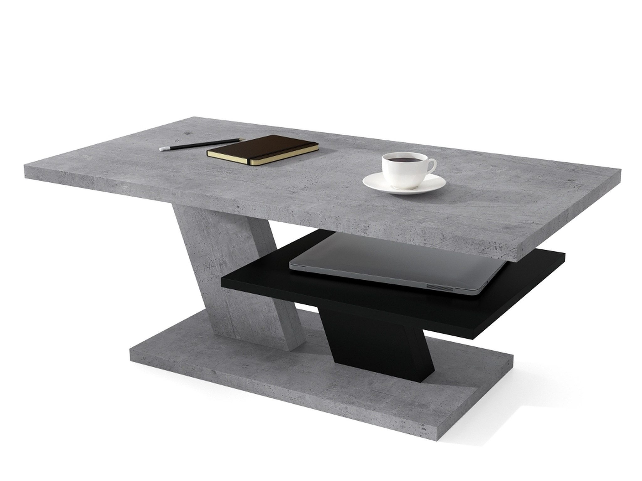 Mazzoni Couchtisch Cliff Beton Betonoptik / günstig online kaufen