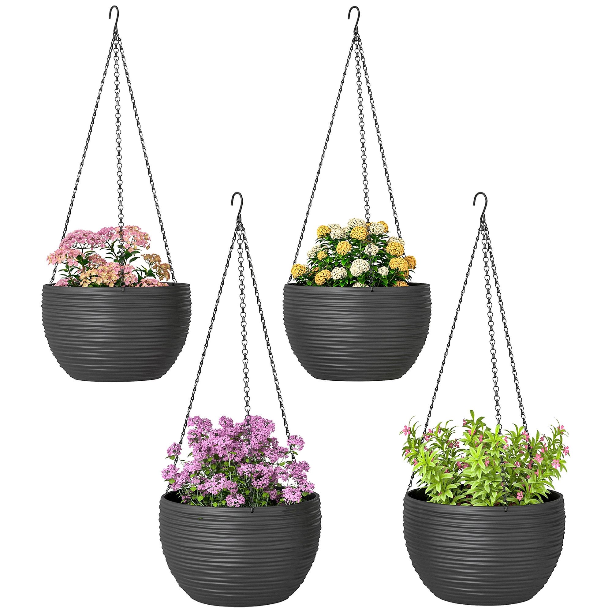 blumenkasten 50 cm lang JARDI 50 Anthrazit – Balkonkasten 50x17x17 cm 8 kg Naturschiefer Schwa –  CLIMAQUA
