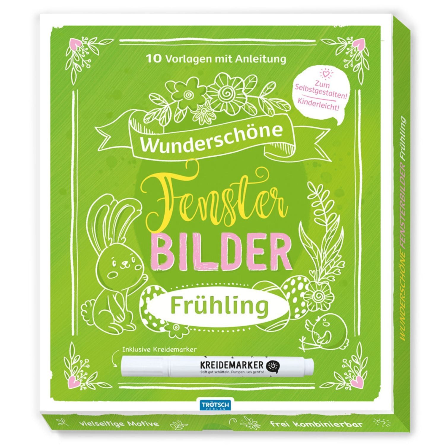 Trötsch Wunderschöne Fensterbilder mit Kreidemarker Frühjahr Mappe mit / diverse