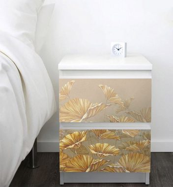 MyMaxxi Möbelfolie Kommodenaufkleber Malm Abstrakt gezeichnetes Blütenfeld
