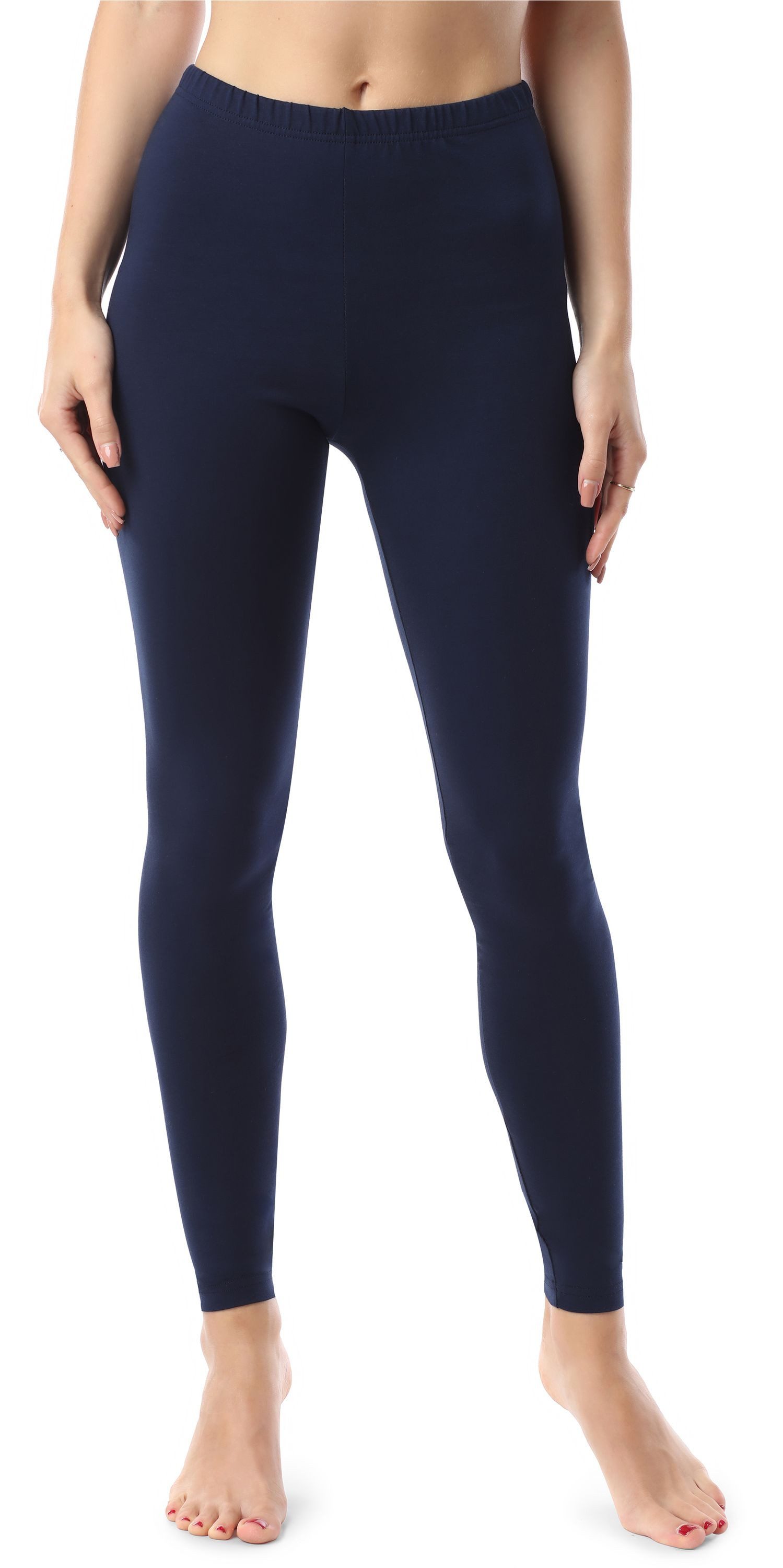 Leggings Damen Lange Leggings aus Bio-Baumwolle BLV50-183