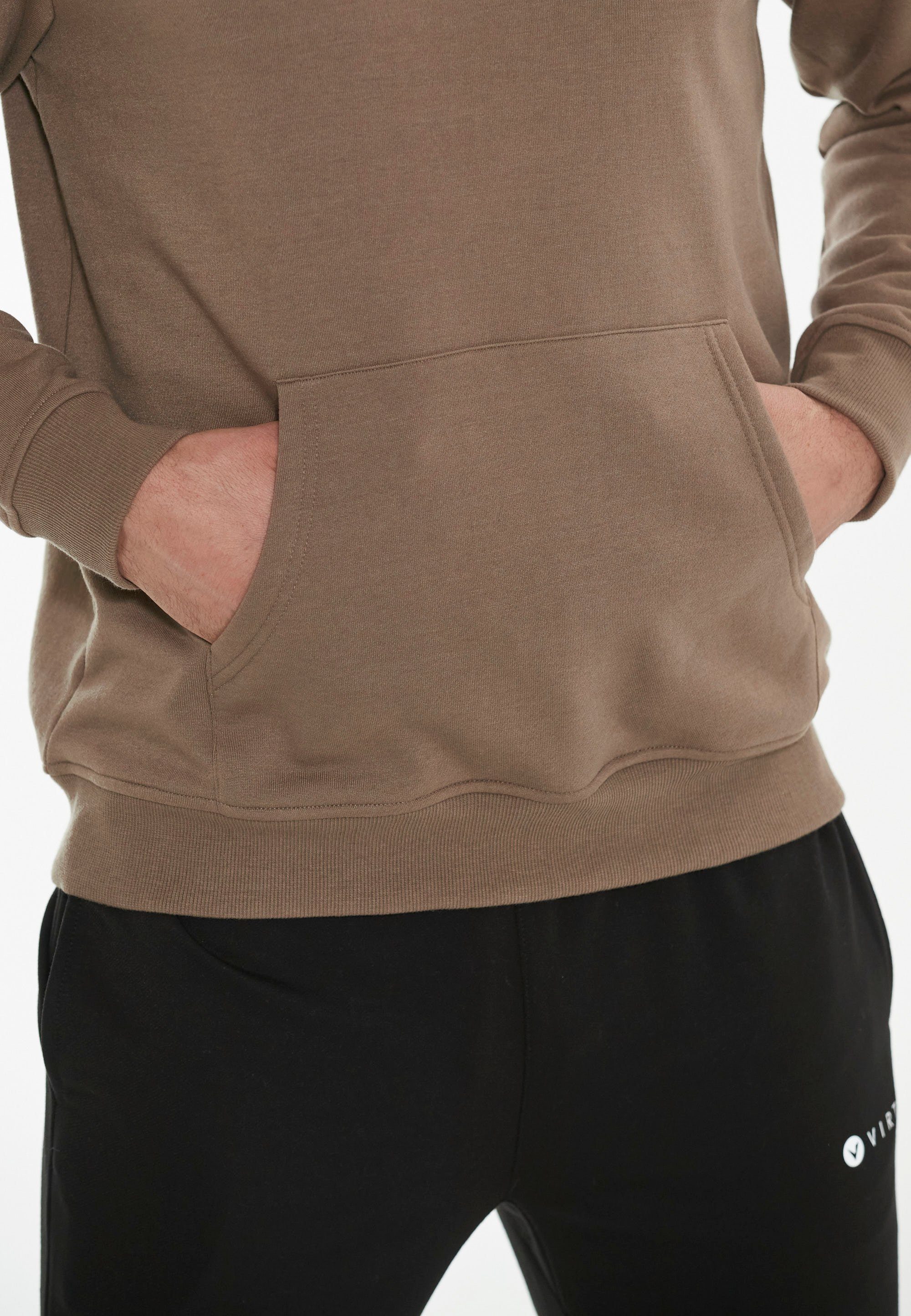 Virtus Kapuzensweatshirt mit grau Baumwoll-Touch Toluo