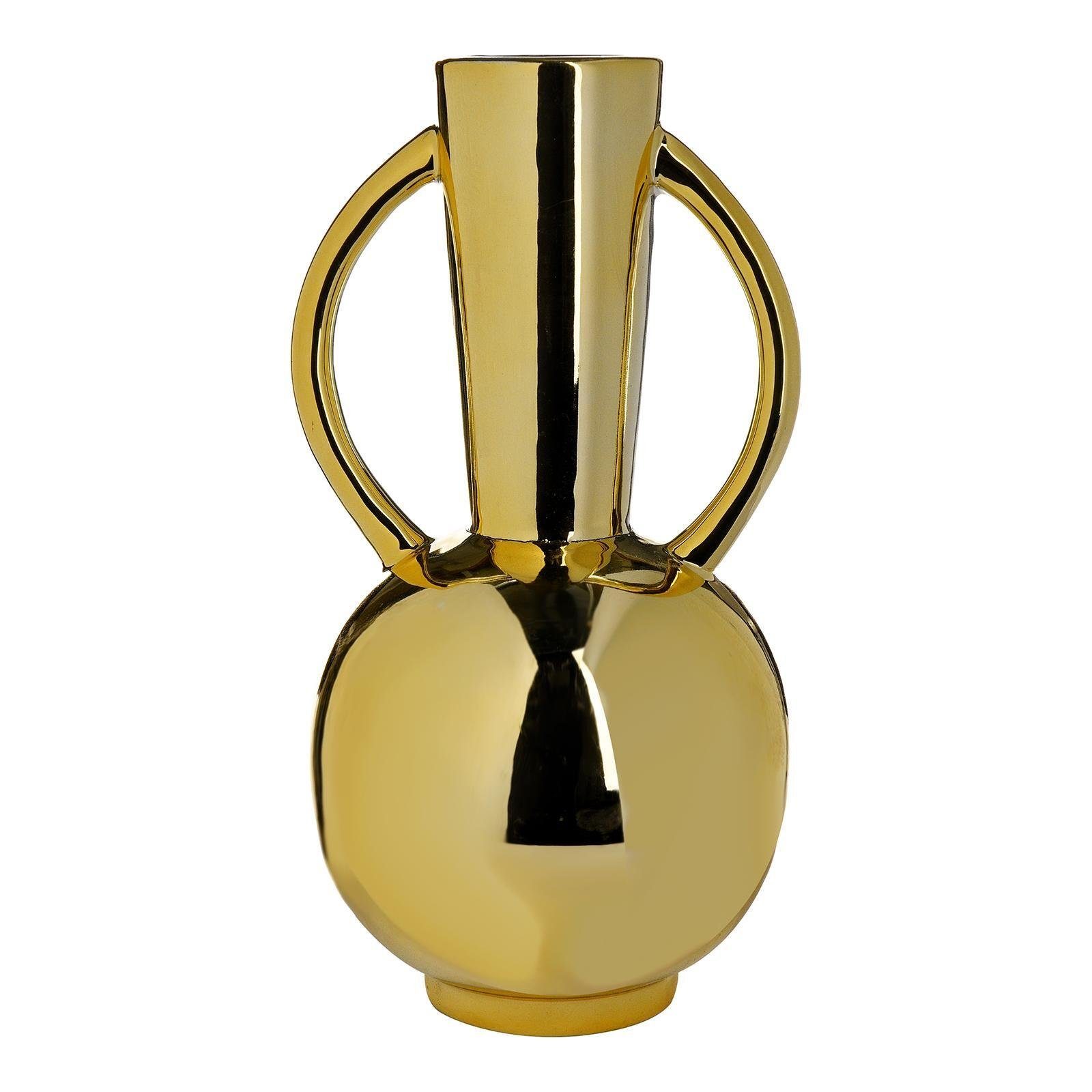 Depot Dekovase Vase Amphore (Packung, 1 Stück Vase), aus Dolomit, Ø 13.5 Zentimeter, H 25 Zentimeter
