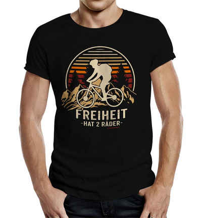 Rahmenlos T-Shirt für Biker: Radfahren ist die Freiheit auf 2 Rädern