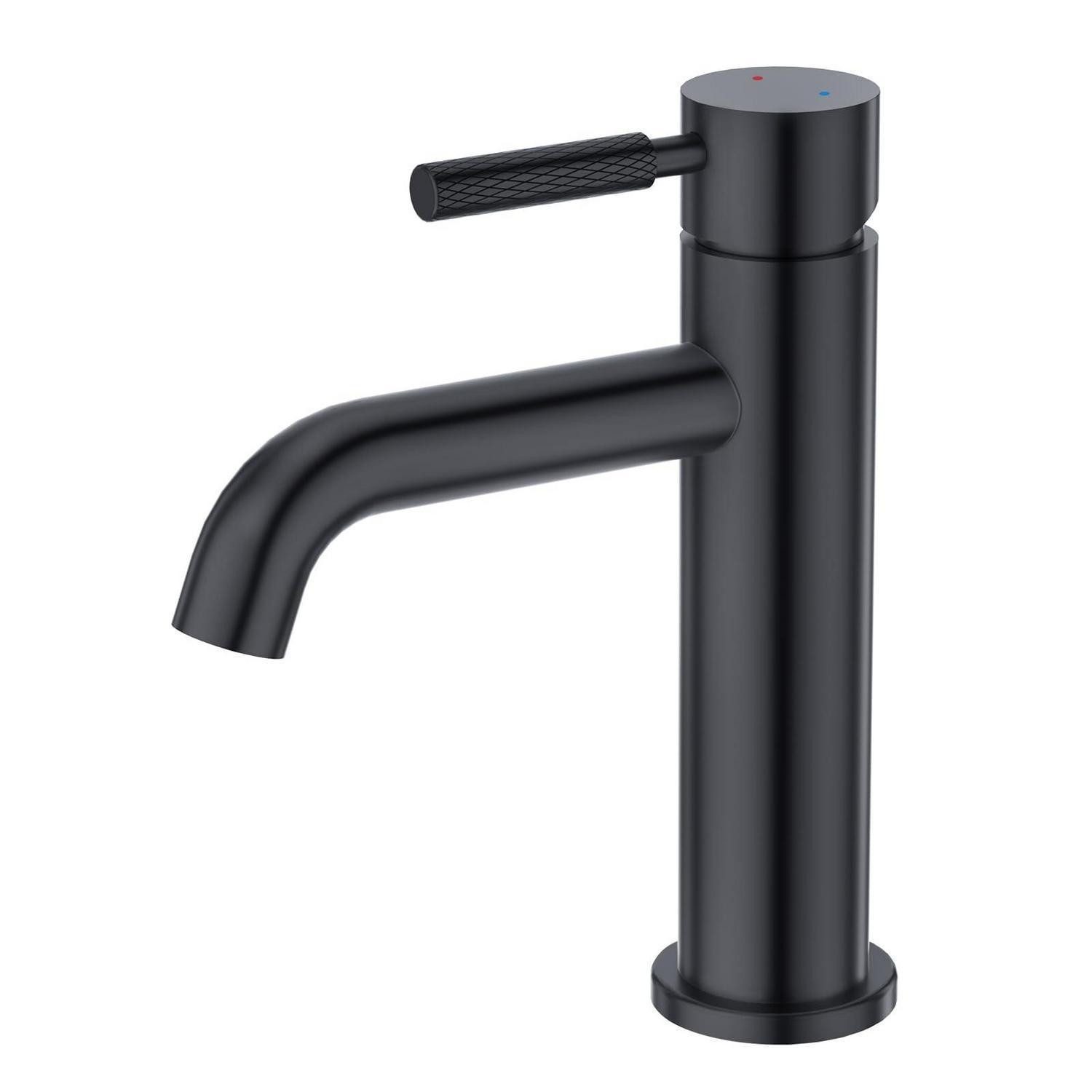LuxusKollektion Waschtisch Waschtischarmatur Edelstahl Schwarz (1-St)