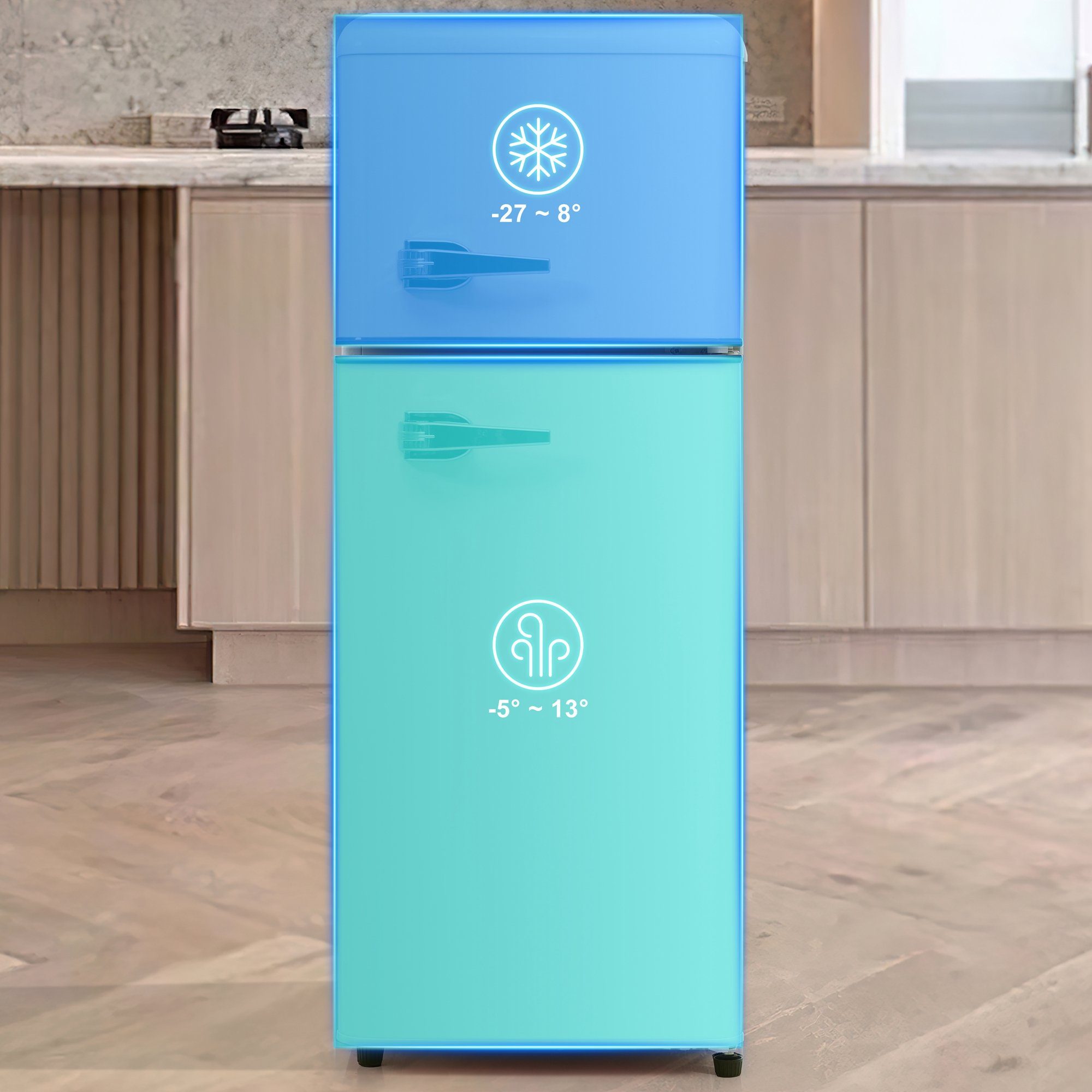 Retro-Kühlschrank im Stil des Automaten mit Kapazität 18L / 10 Dosen