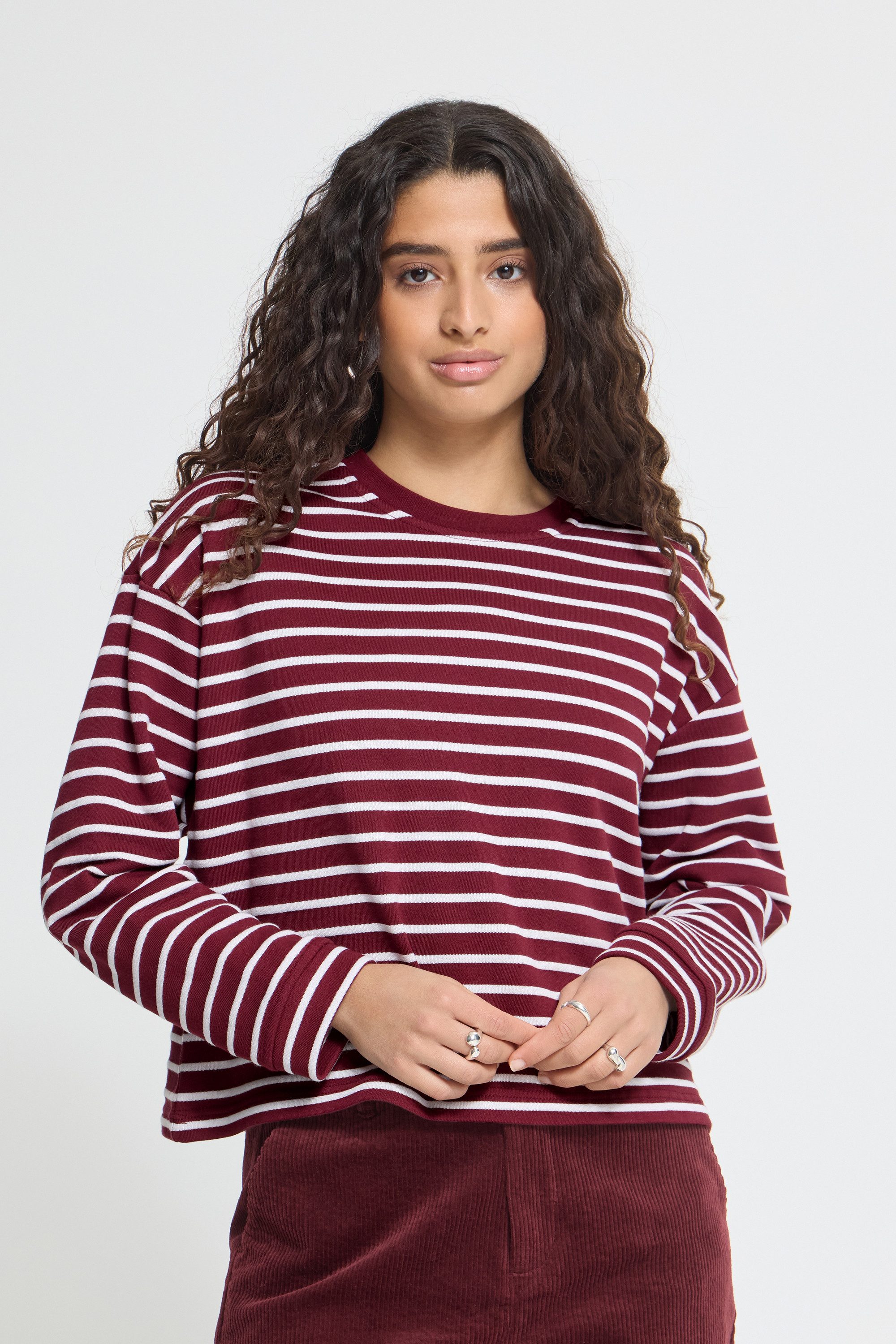 ICHI Fleecepullover Trackjacket-sweat IHBASMA