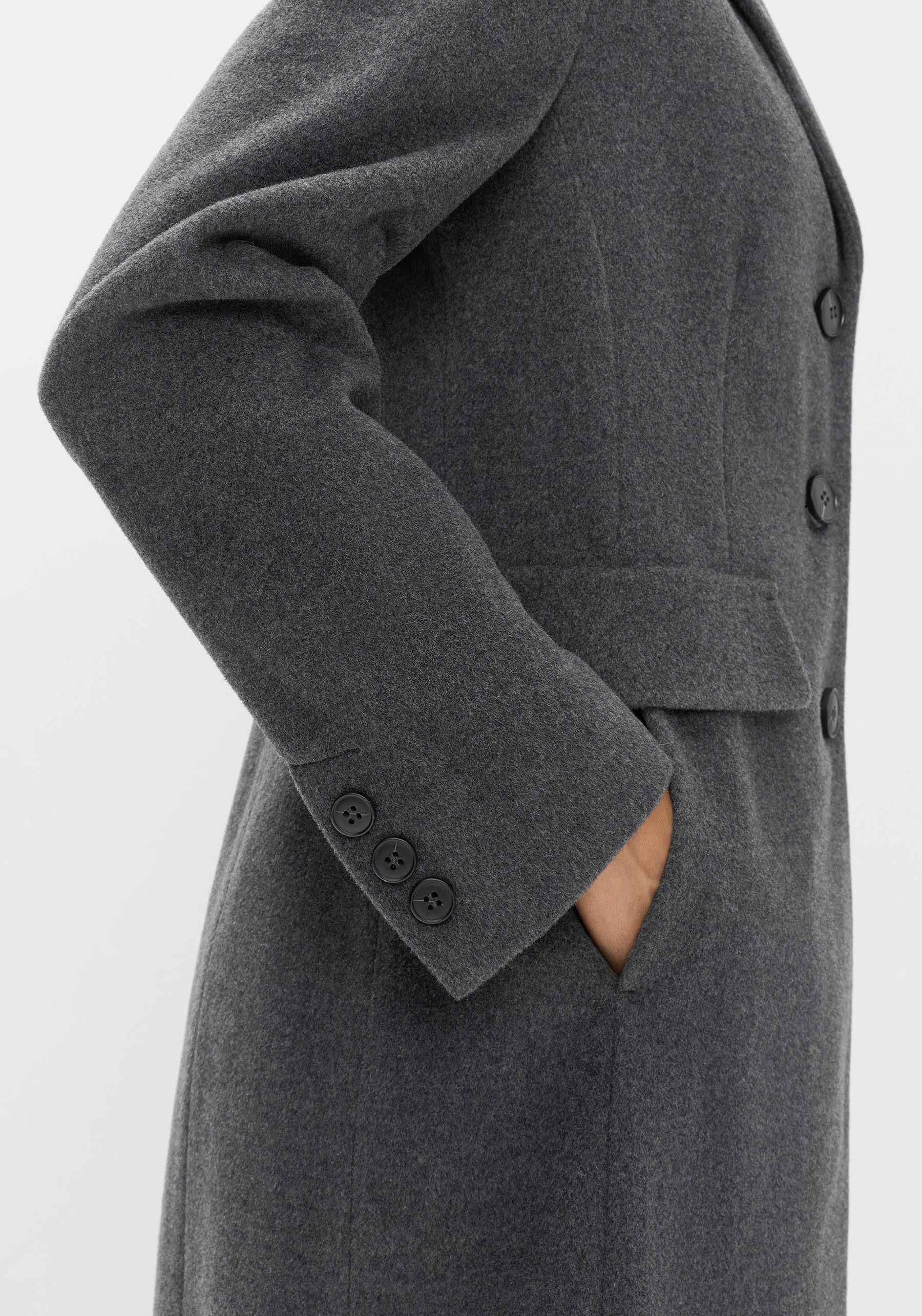 Fuchs Schmitt Wollmantel mit Reverskragen