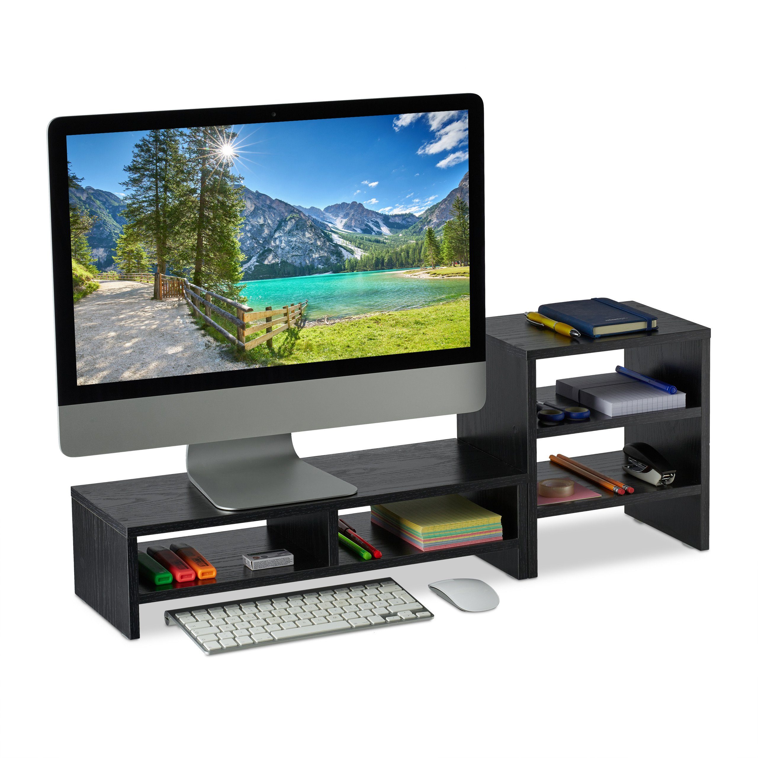 Monitorständer mit Ablage
