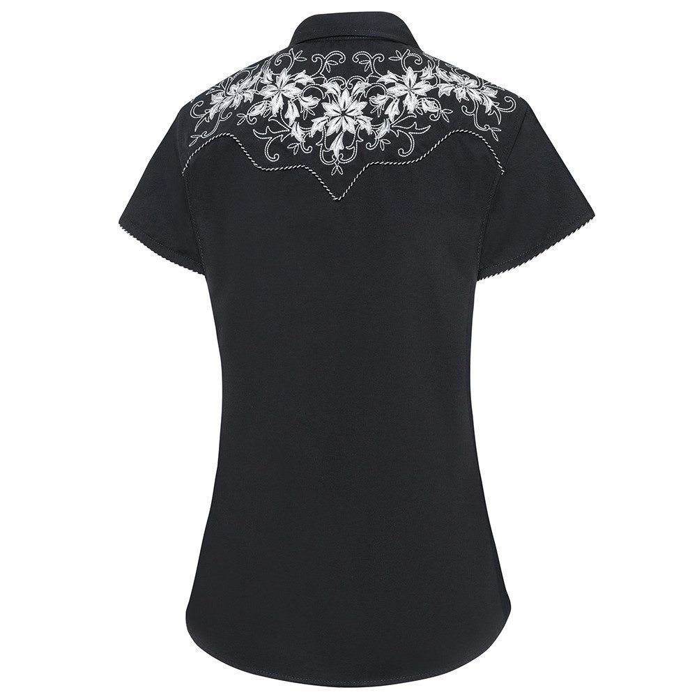 Stars & Stripes Kurzarmbluse Westernbluse Isabel bestickt günstig online kaufen