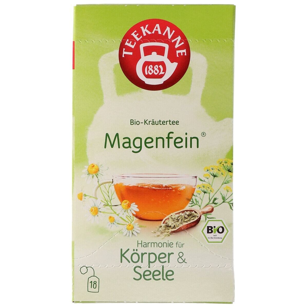TEEKANNE Tee Bio Magenfein®, 18 Beutel, Kräuterteemischung