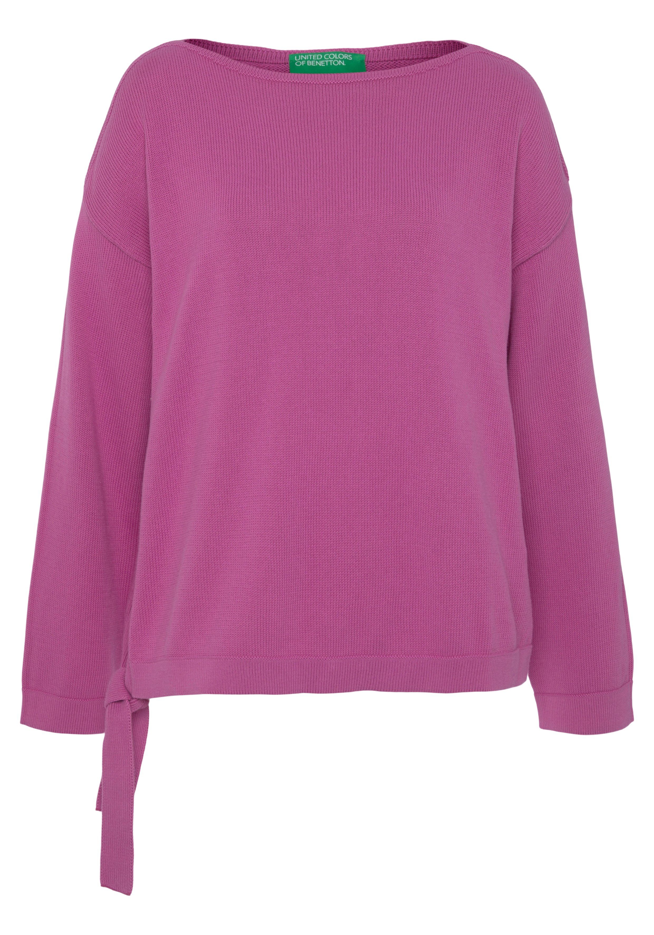 United Colors of Benetton Strickpullover mit U-Boot-Ausschnitt