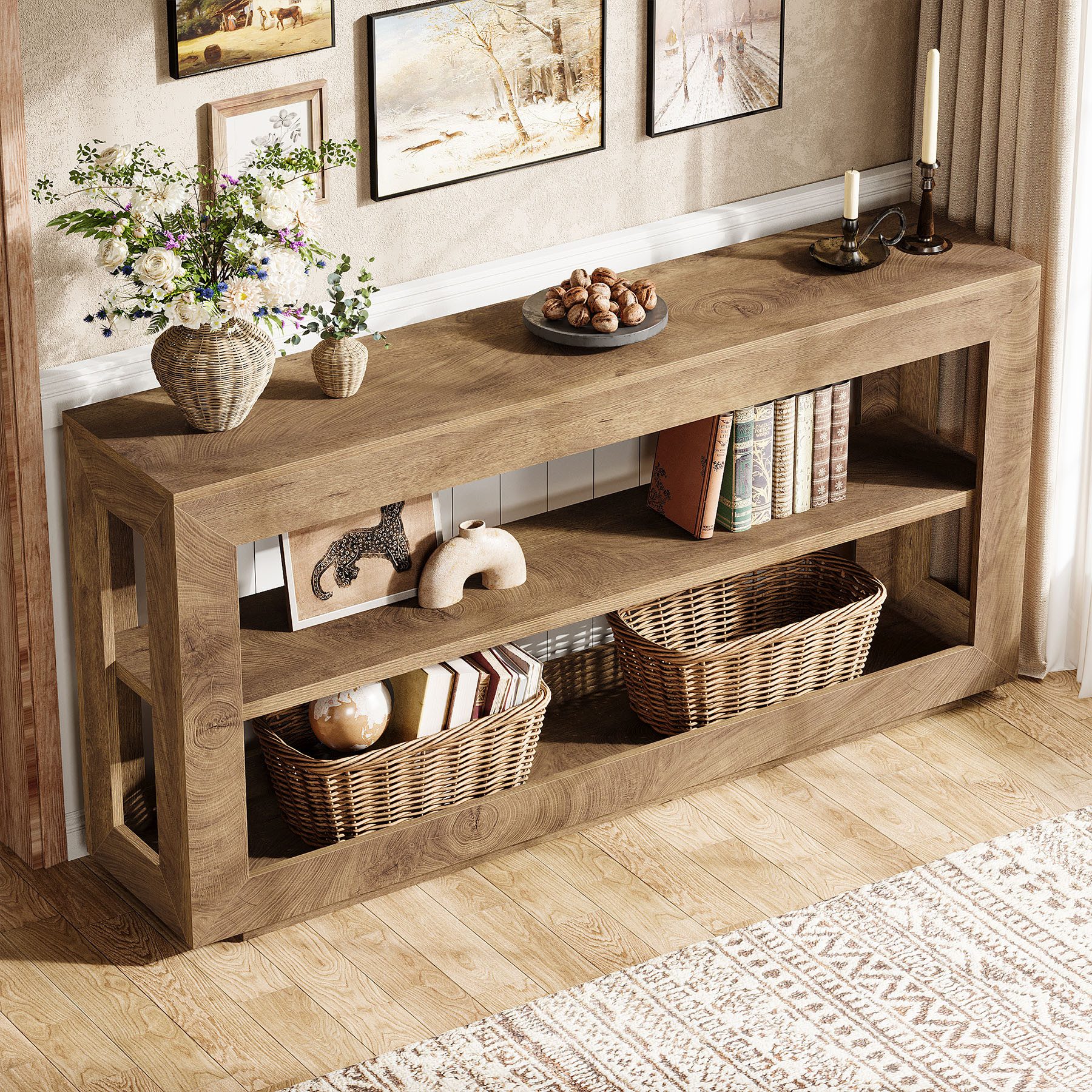 Tribesigns Konsolentisch 160cm Sofatisch, Holztisch für günstig online kaufen