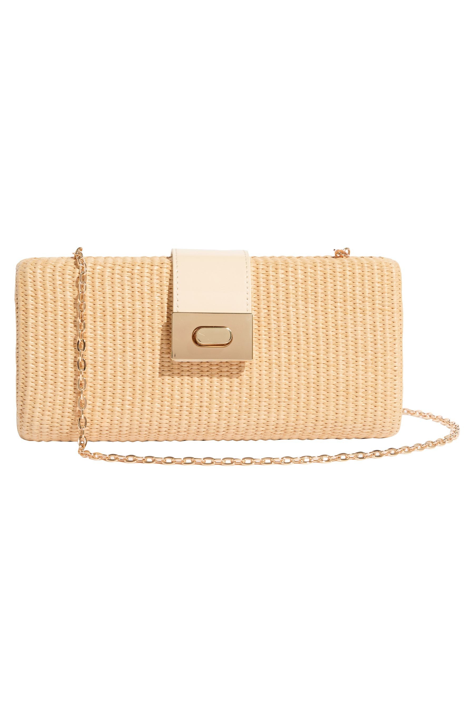 Clutch Lipsy Clutch in Raffiaoptik