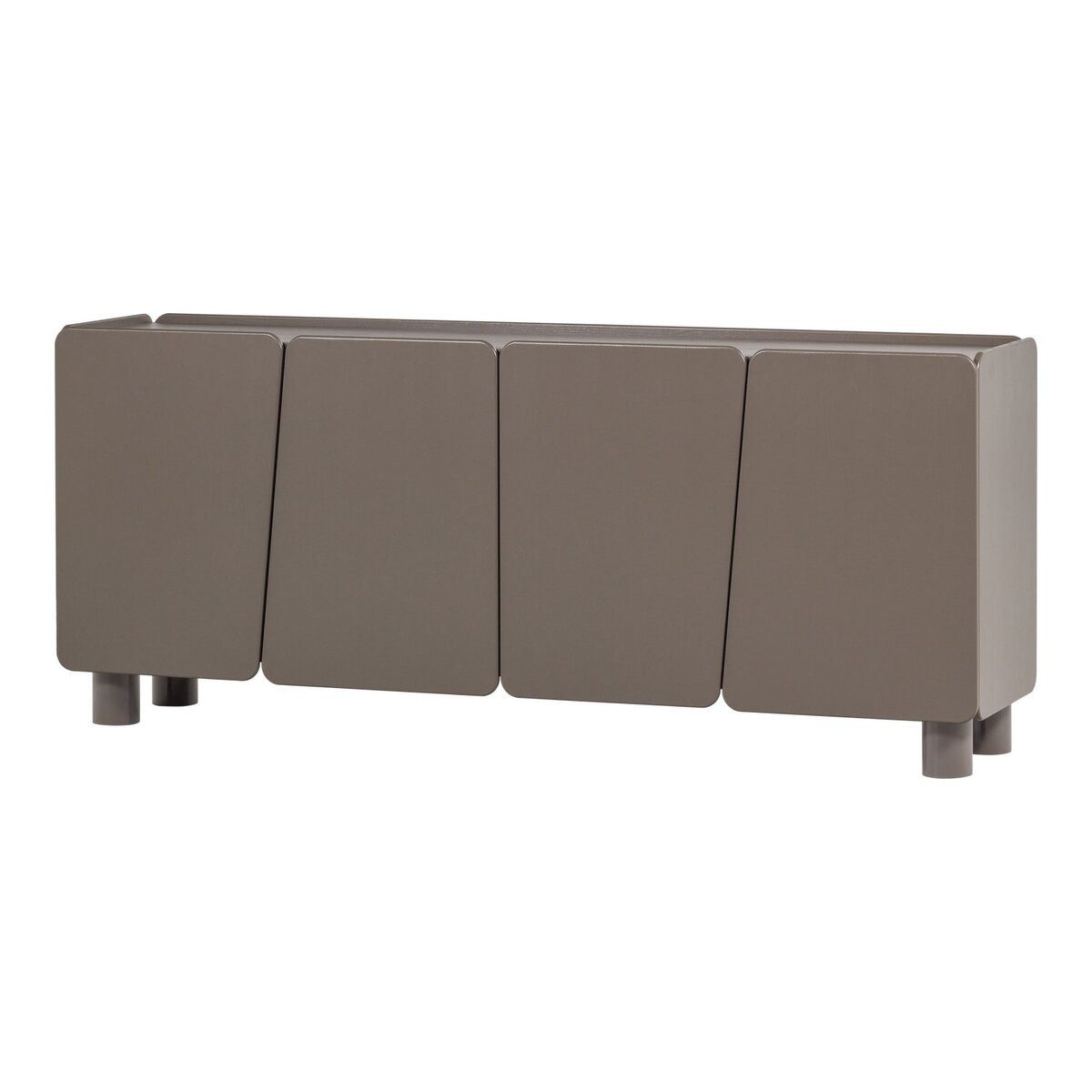 WOOOD Sideboard Root - Kiefernholz Truffle Braun, 200 cm, Freundlich abgerundete Ecken