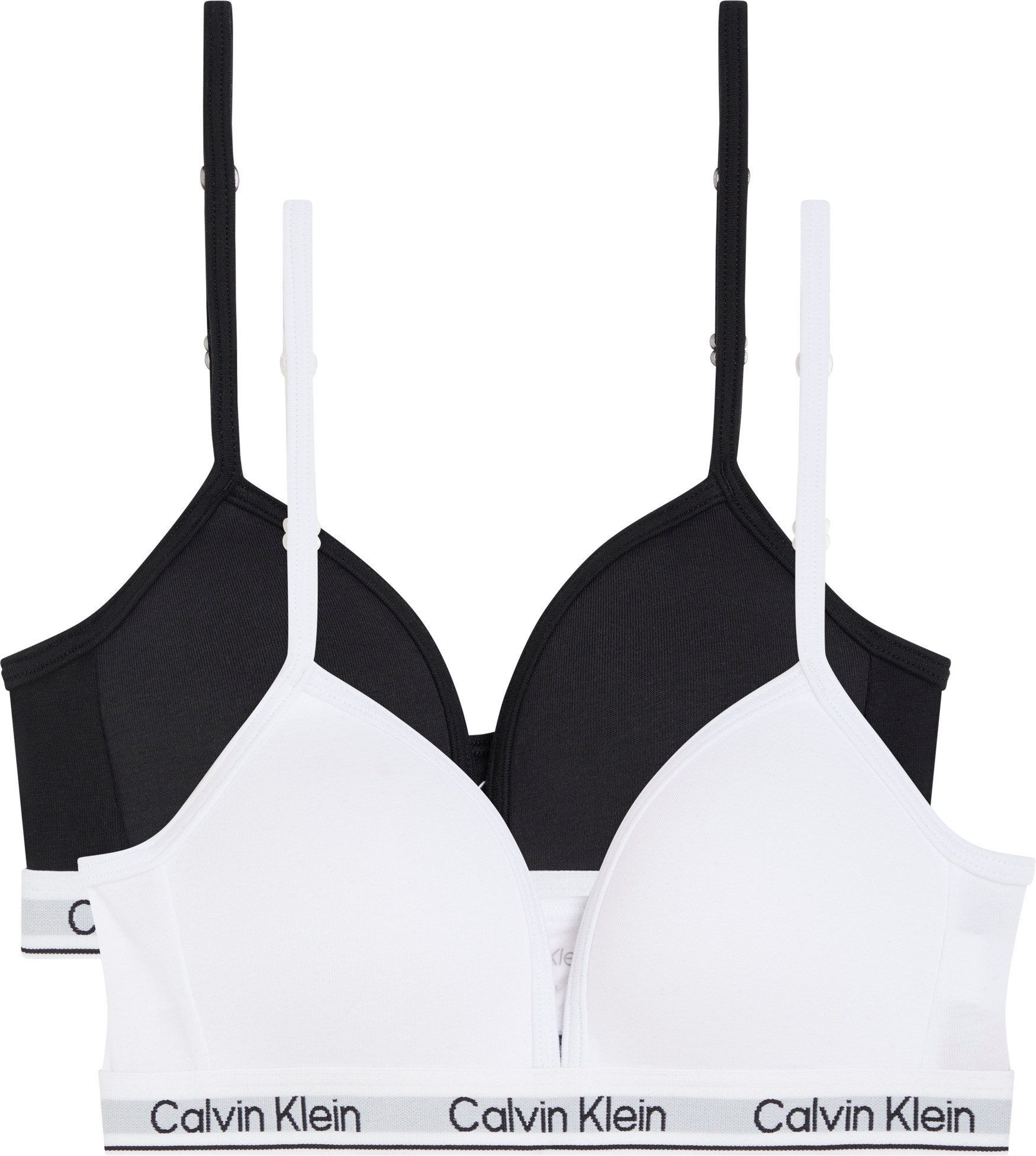 Calvin Klein Underwear Triangel-BH 2PK TRIANGLE (Packung, 2-tlg., 2er-Pack) mit Logobund