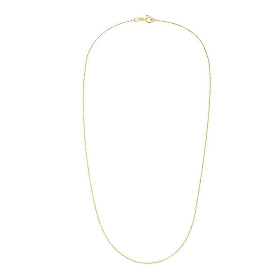 Amor Goldkette für Damen, Gold 375 (1-tlg., Collier), Die Collierkette  wurde aus hochwertigem glänzendem 375 Gelbgold hergestellt