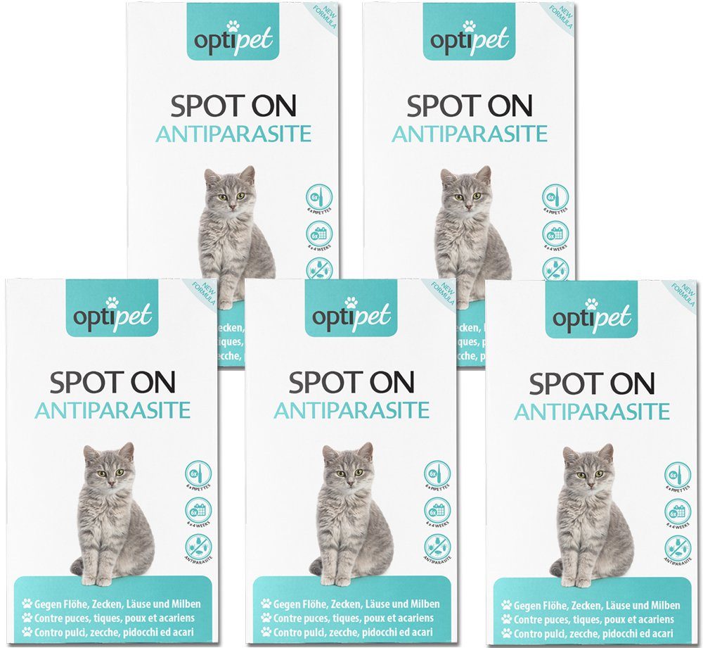Zeckenschutzmittel Spot on Katze Floh- Zecken Abwehr Insektenbekämpfung