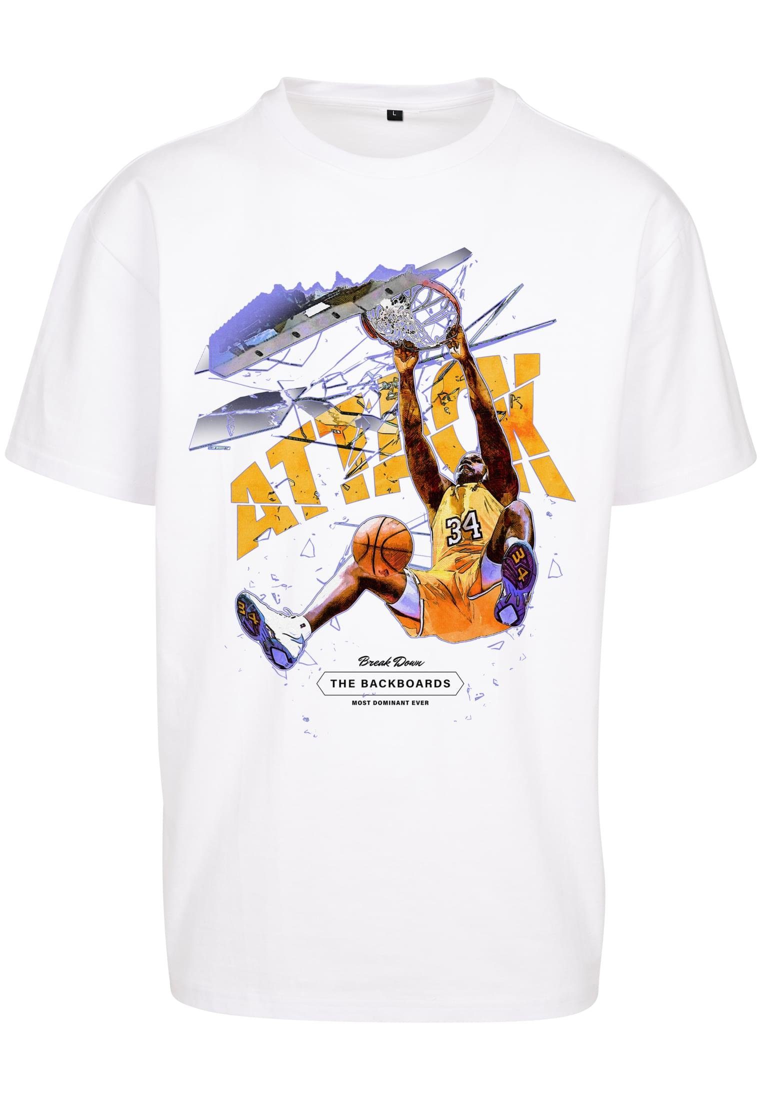 Upscale by Mister Tee white Tee Herren Oversize T-Shirt Player (1-tlg) Attack