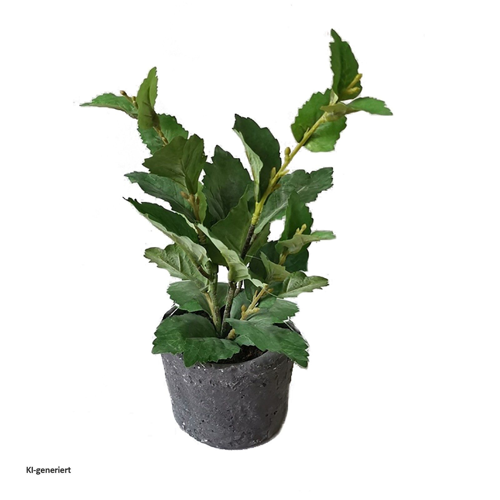 Kunstblume Grünpflanze im Topf Kunstpflanze Flora, HTI-Living, Höhe 27 cm, Kunstblume Dekoration