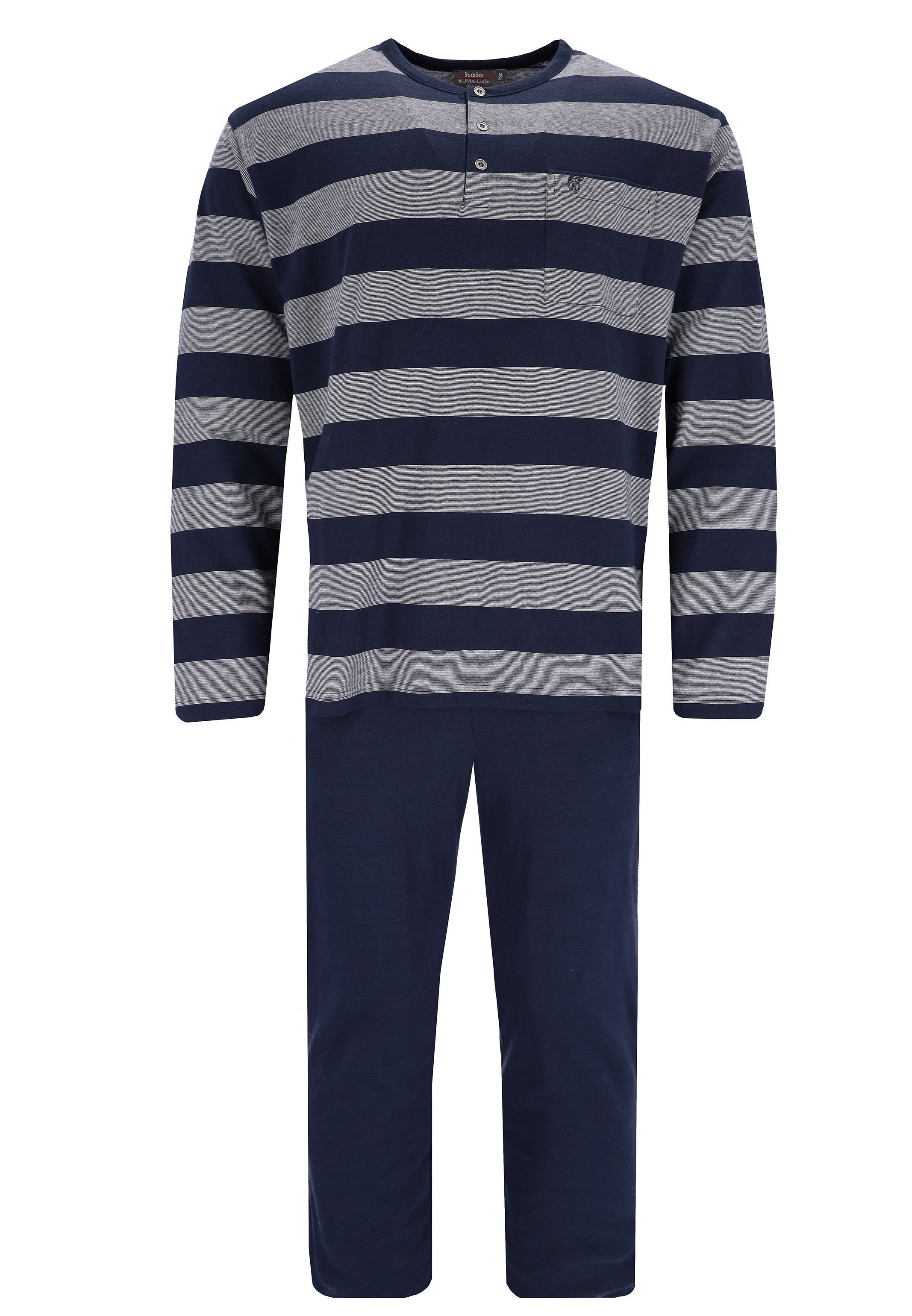 Hajo Pyjama Klima Light (Set, - 2 tlg) Schlafanzug Baumwolle 