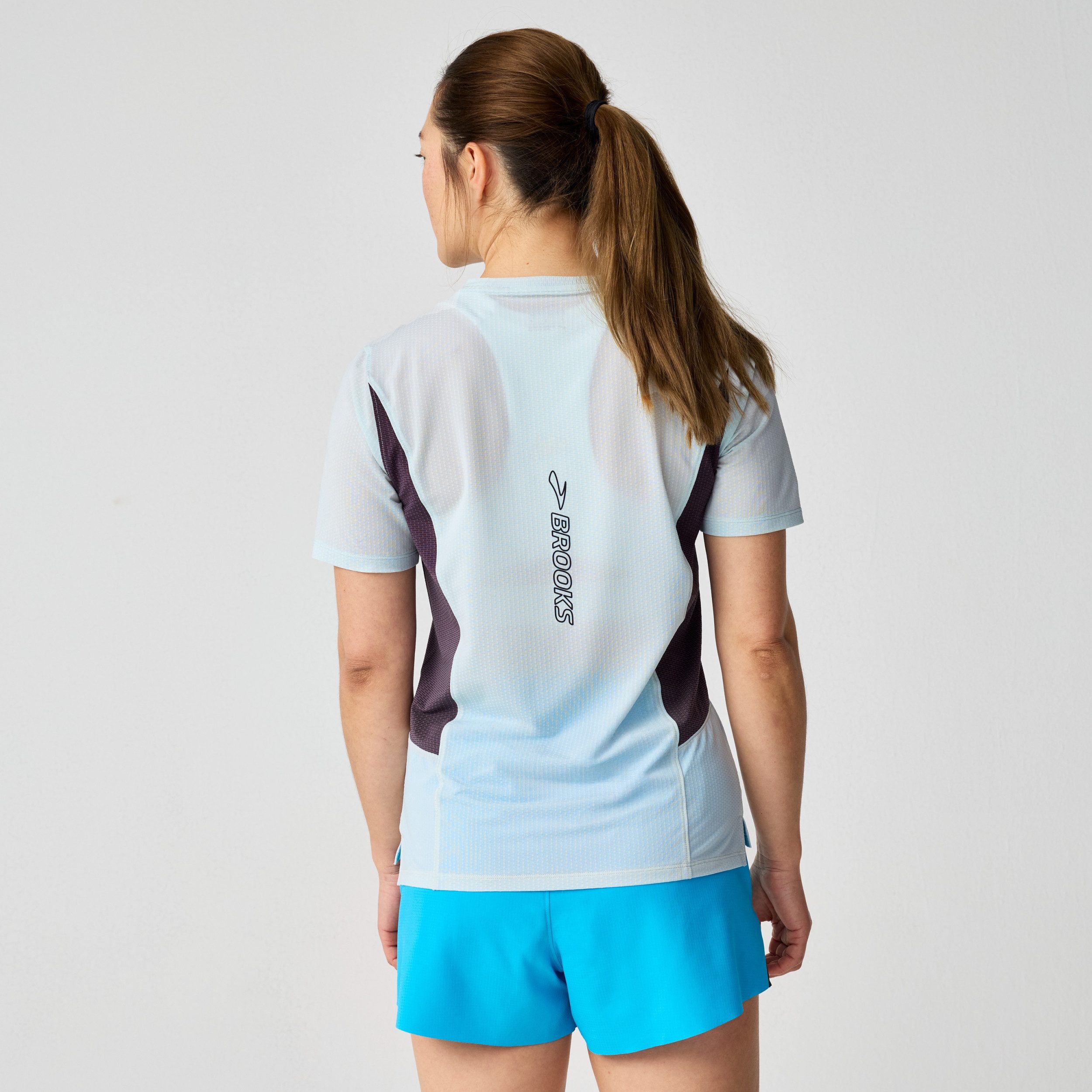 Brooks T-Shirt High Point Short Sleeve 2.0 Navy/Teal/Mint