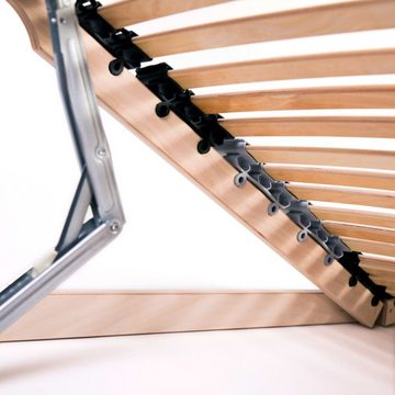 Lattenrost »Lattenroste 2 Stk. mit 7 Zonen 90 x 200 cm«, tinkaro, Kopfteil feature-kopfteil-verstellbar, Fußteil feature-fusteil-verstellbar