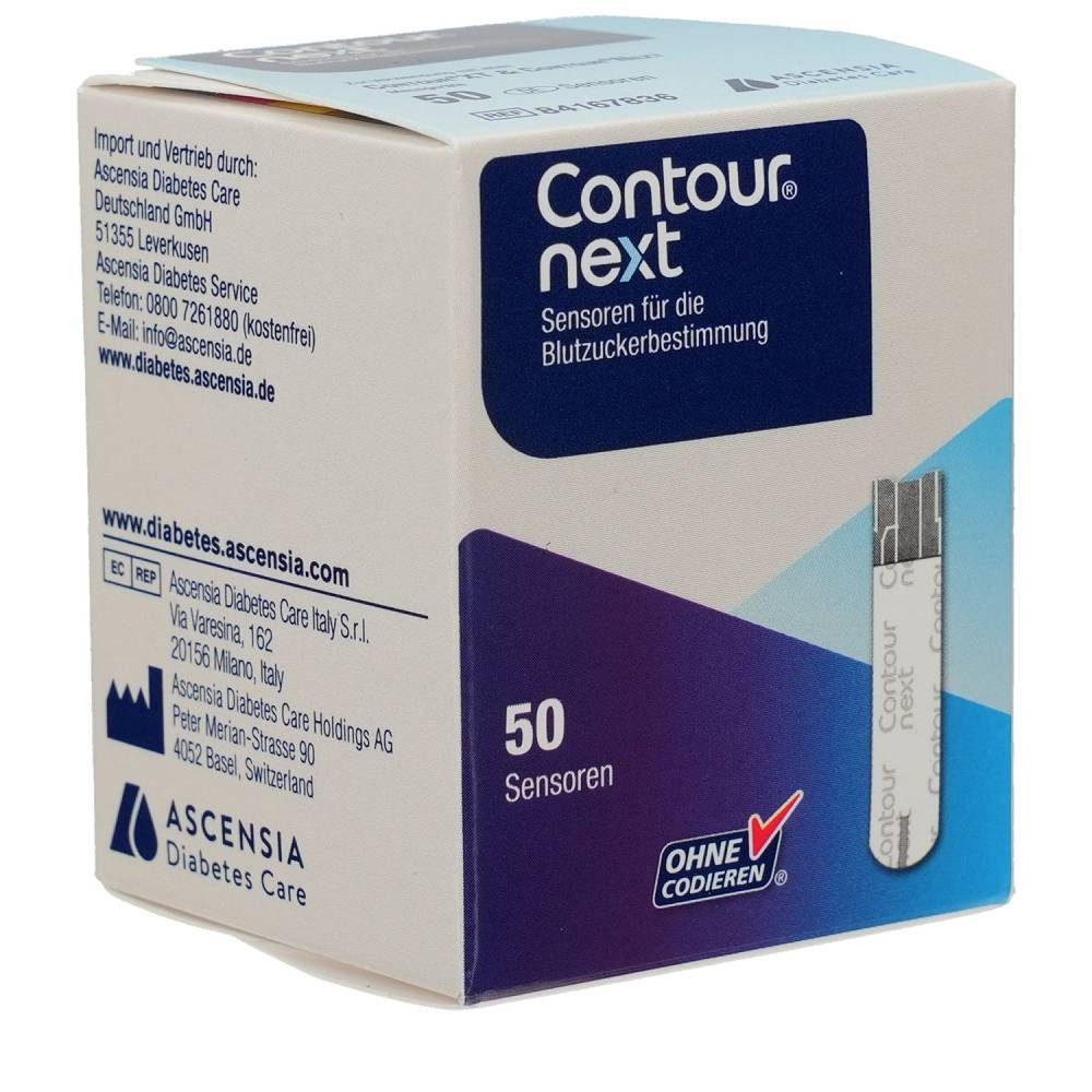 contour Blutzucker-Teststreifen CONTOUR Next Sensoren Teststreifen 100St PZN 08884487