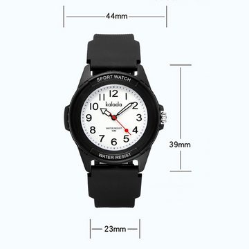 GelldG Sportliche Armbanduhr, Quarz Uhr, Uhr, Armbanduhr mit Nachtlicht Smartwatch