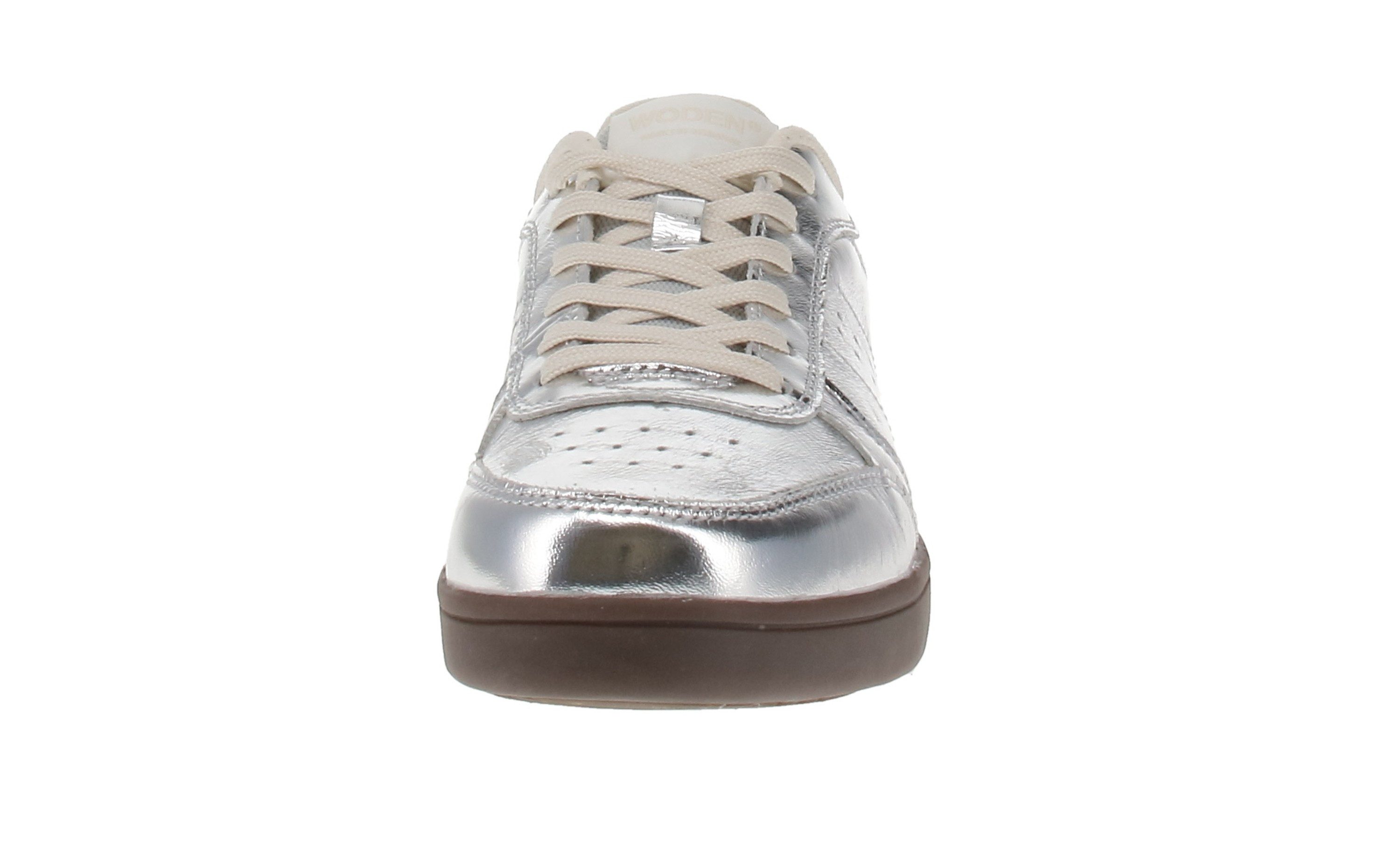 WODEN Woden WL598 Bjork Leather - Damen Schuhe Sneaker - 039-Silver Sneaker