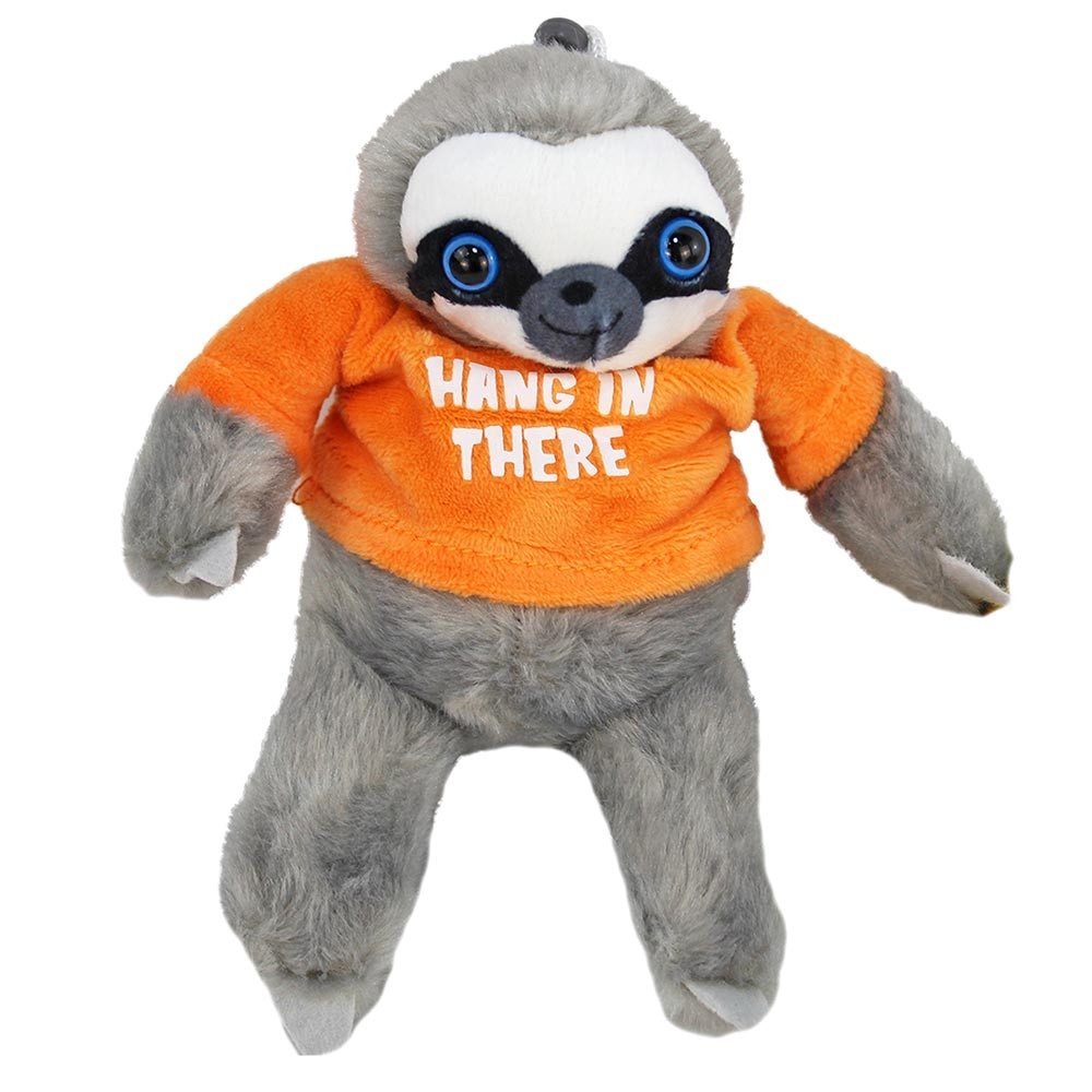 BEMIRO Plüschanhänger Faultier Schlüsselanhänger Plüsch im Display - ca. 19 cm