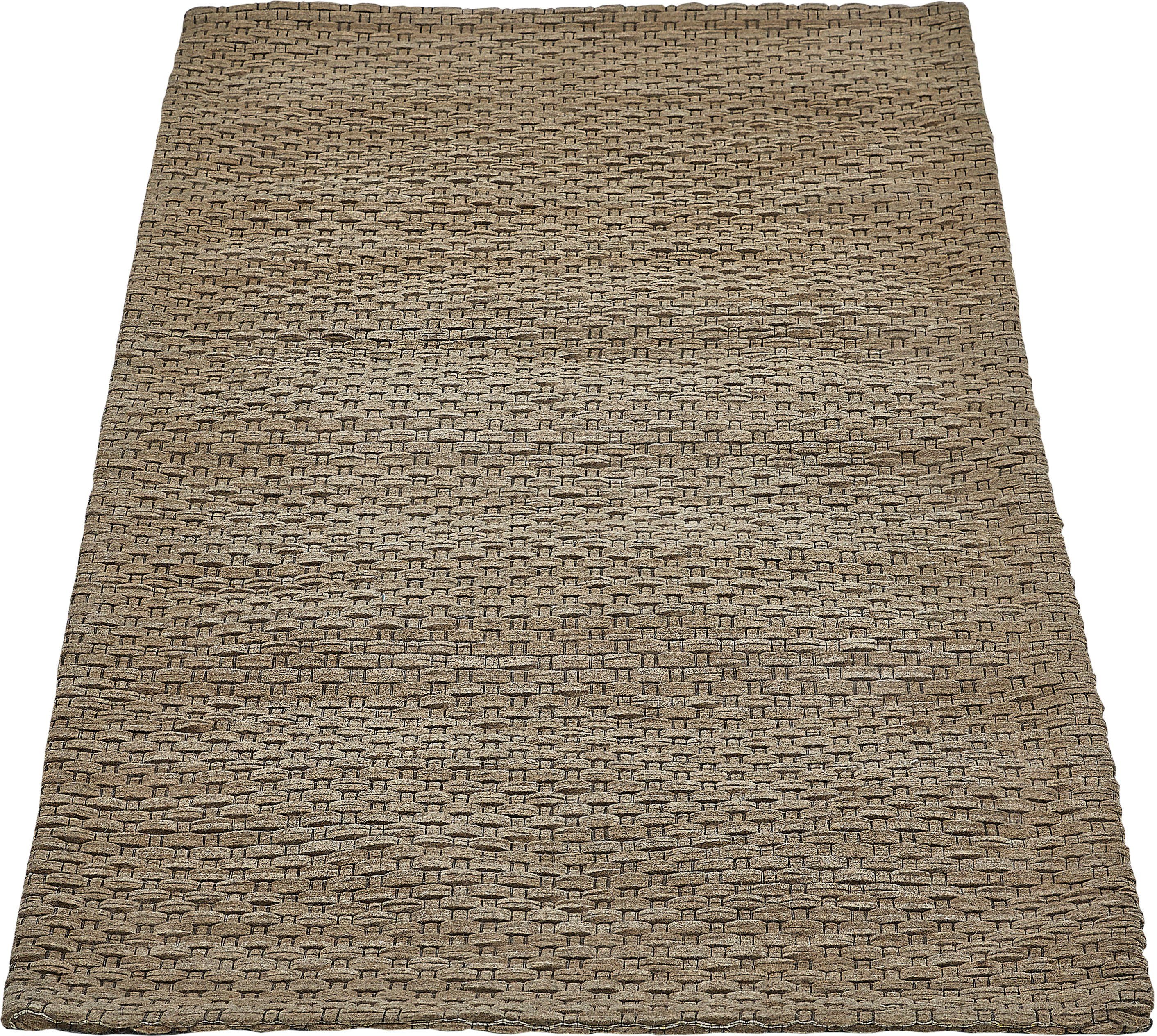 Wollteppich Nora, rechteckig, Höhe: 10 mm, Handweb-Teppich, Flachgewebe,  handgewebt, reine Wolle