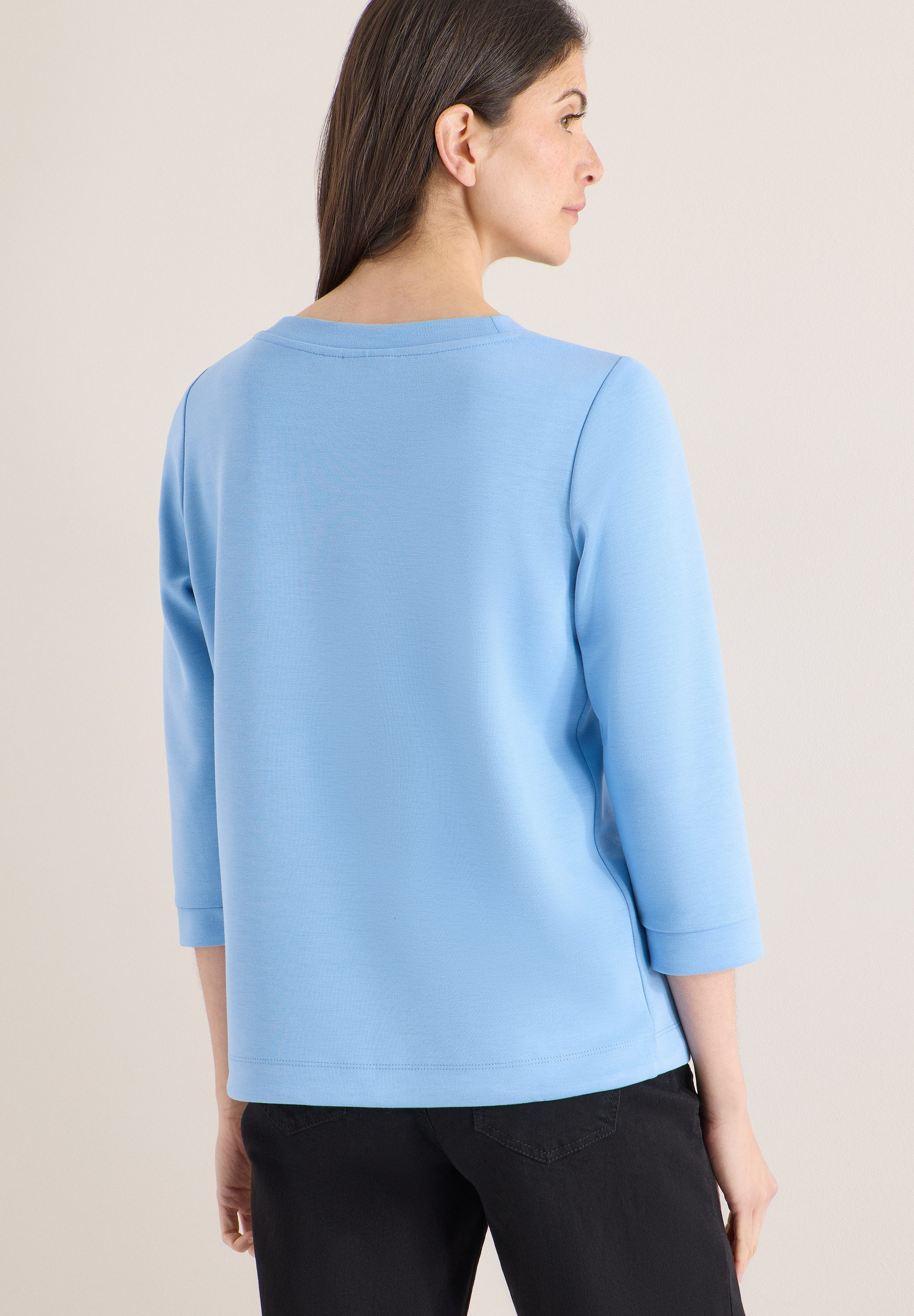 CECIL 3/4-Arm-Shirt mit Kordelzug am Saum