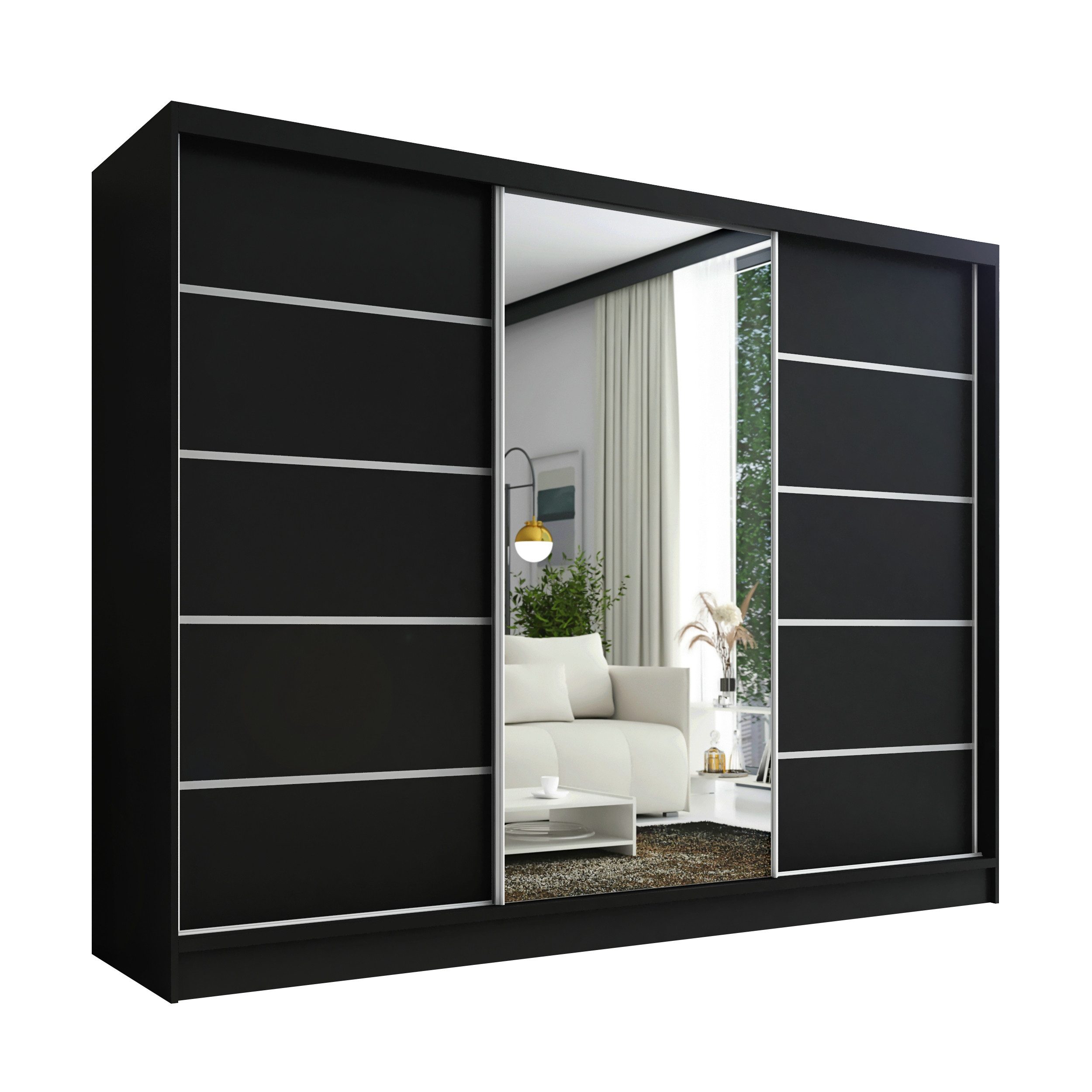 A&J MöbelLand GmbH Schiebetürenschrank AURELIA 1 mit 3 Schubladen und Spieg günstig online kaufen