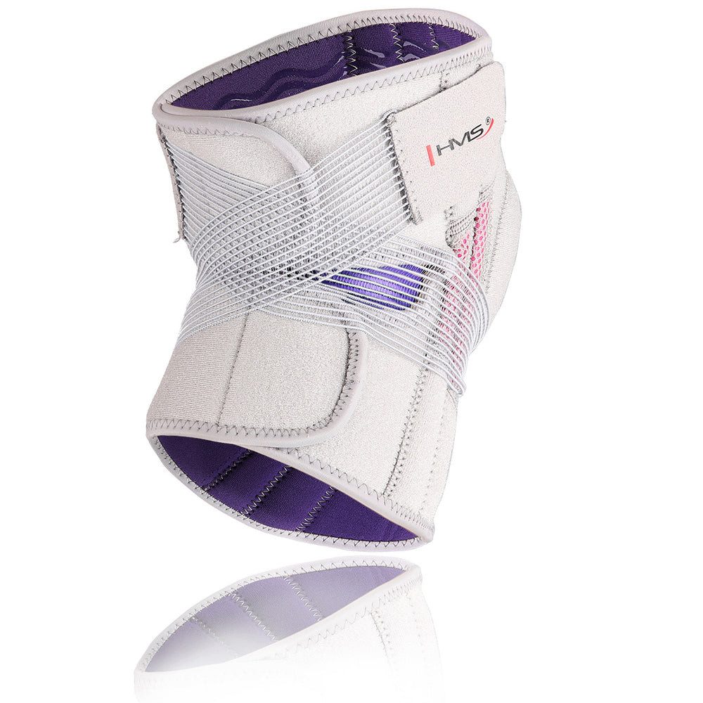 HMS Kniebandage Kniestütze Gelenkbandage Patellastütze (Spar-Set, 1-tlg., 49 x 25 cm weich), Klettverschluss, anatomisch, Patellastütze