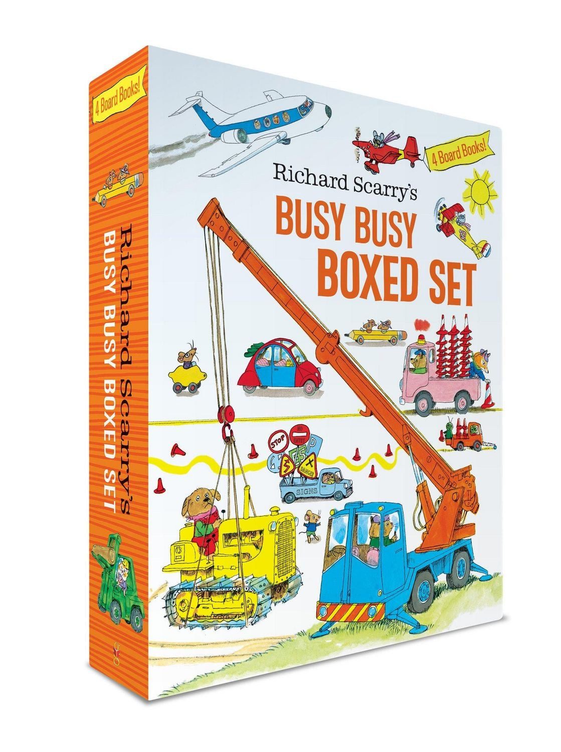 Richard Scarry's Busy Busy Boxed Set / Richard Scarry, Busy Busy Airport; Busy Busy Cars and Trucks; Busy Busy Construction Site; Busy Busy Farm