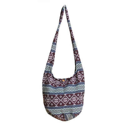 PANASIAM Strandtasche Schulterbeutel in gewebten Designs aus 100 % Baumwolle Umhängetasche, In 2 Größen Beuteltasche auch als Wickeltasche und Handtasche geeignet