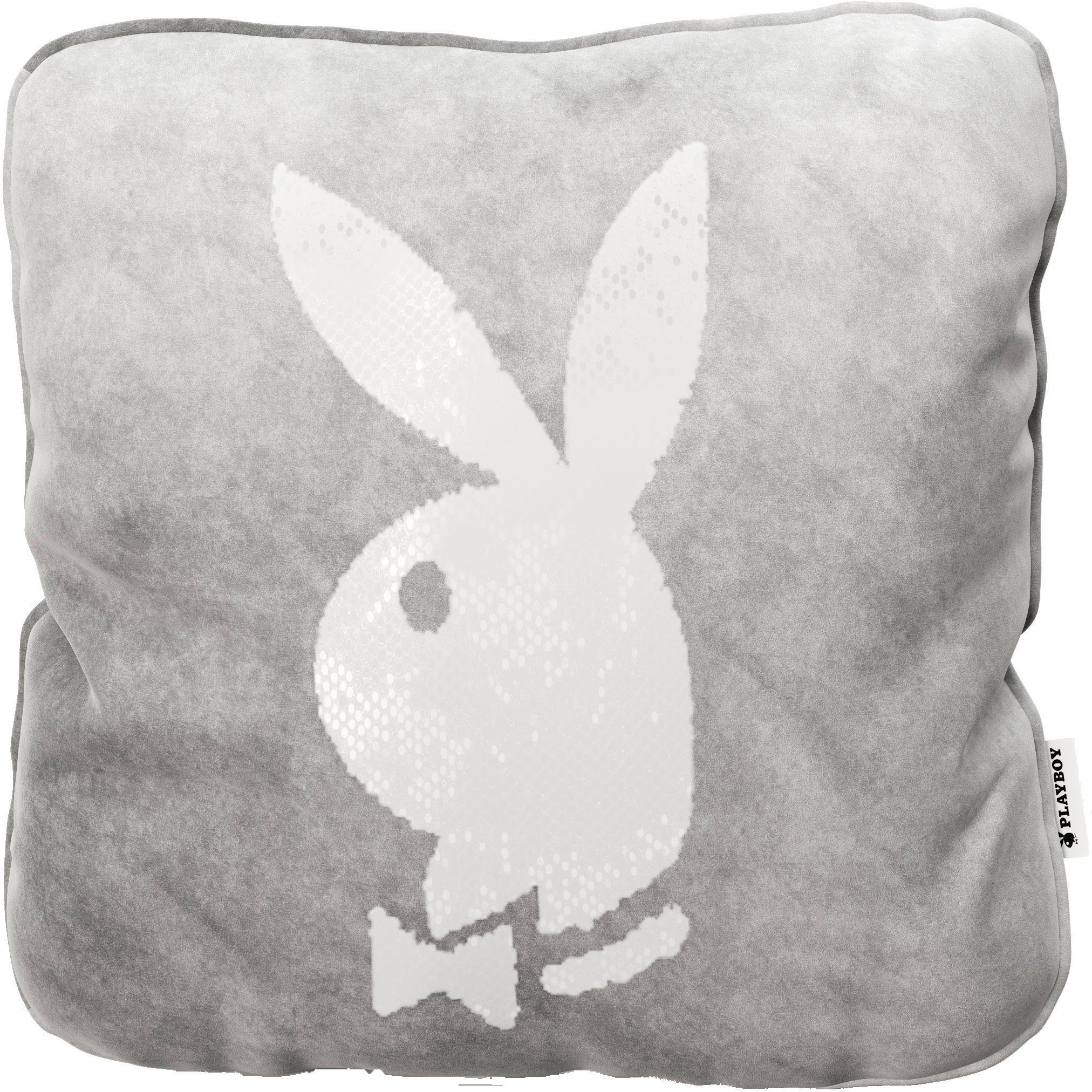 PLAYBOY Dekokissen Samtkissen ELLEN, Bunnyhead
