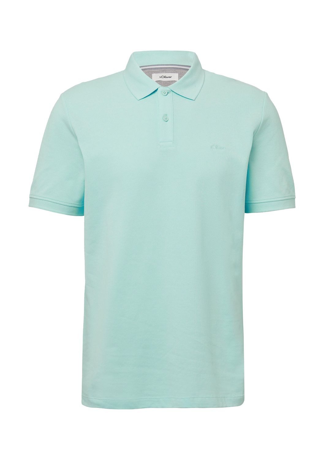 s.Oliver Poloshirt Poloshirt BIG SIZE kurzarm, Kragen, Knöpfe, Logo