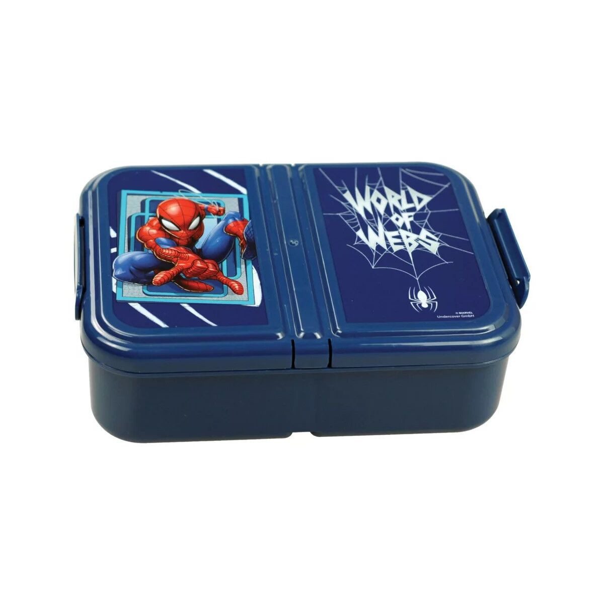 Spiderman Lunchbox Spiderman World of Web Sandwichbox + Aluminiumflaschensatz, Kunststoff, (1-tlg)