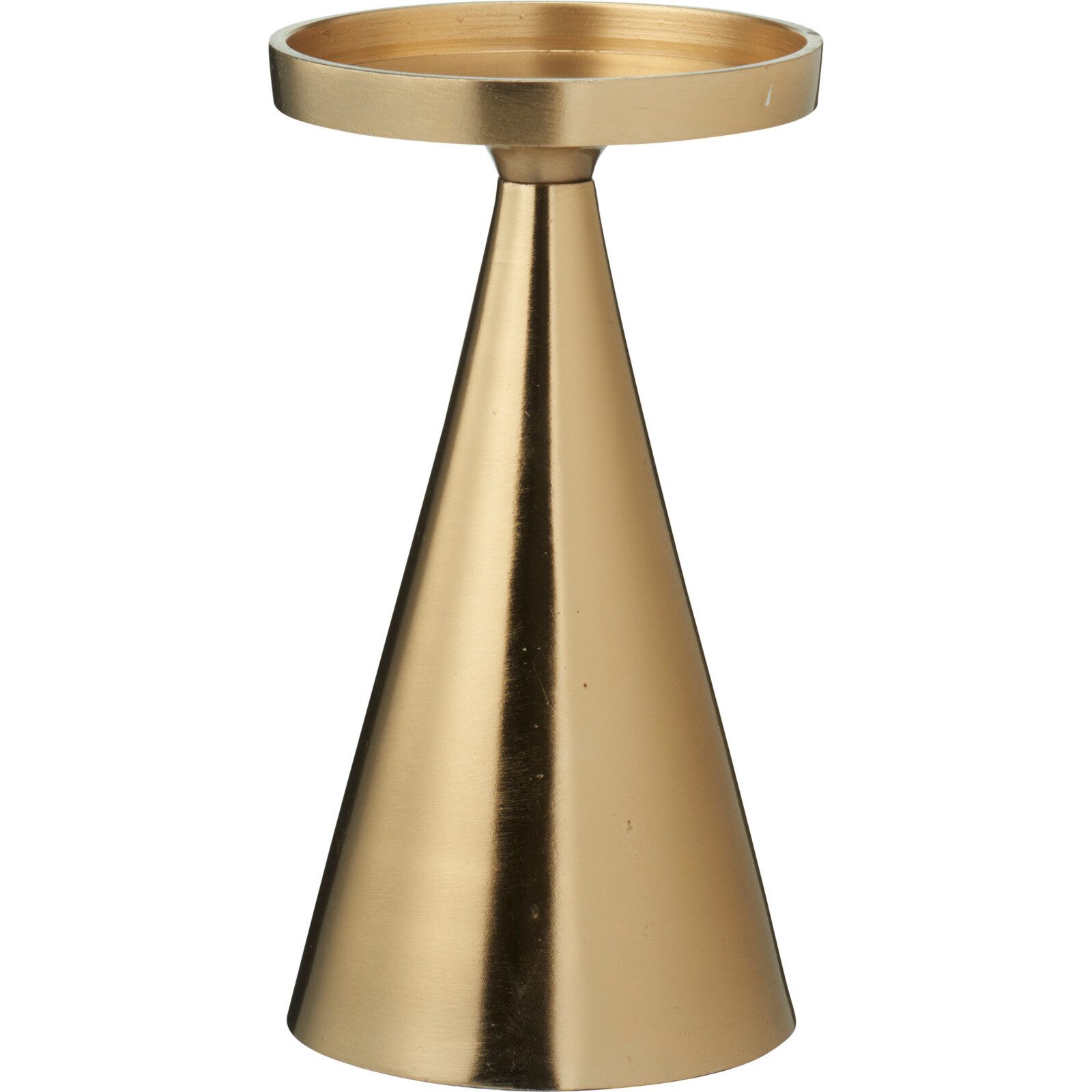 Home & styling collection Kerzenhalter Deko-Kerzenständer, gold, 17 cm